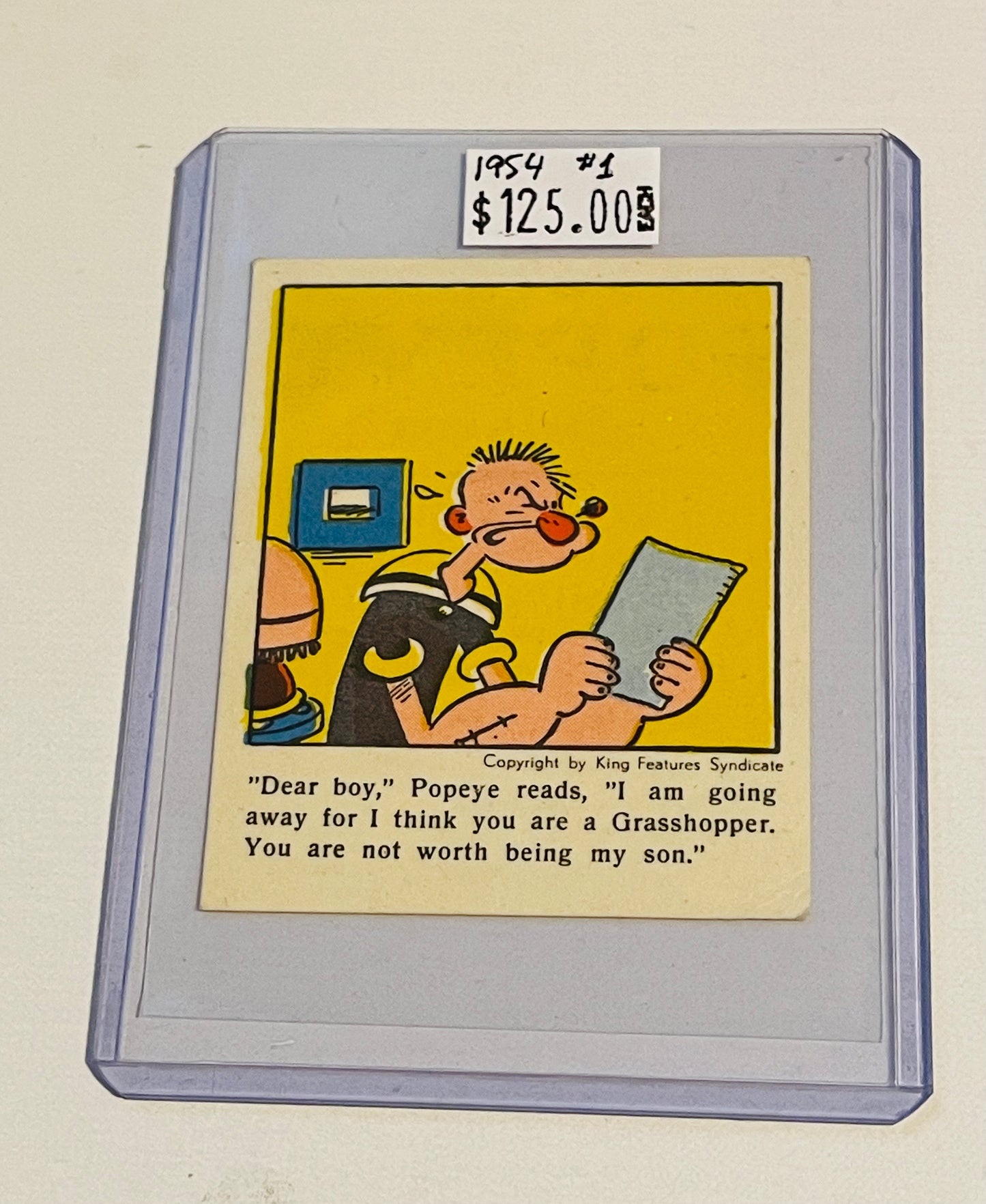 Popeye rare #1 card 1954