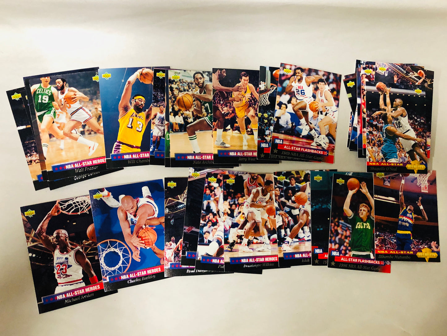 Michael Jordan and superstars NBA all star basketball cards set 1992