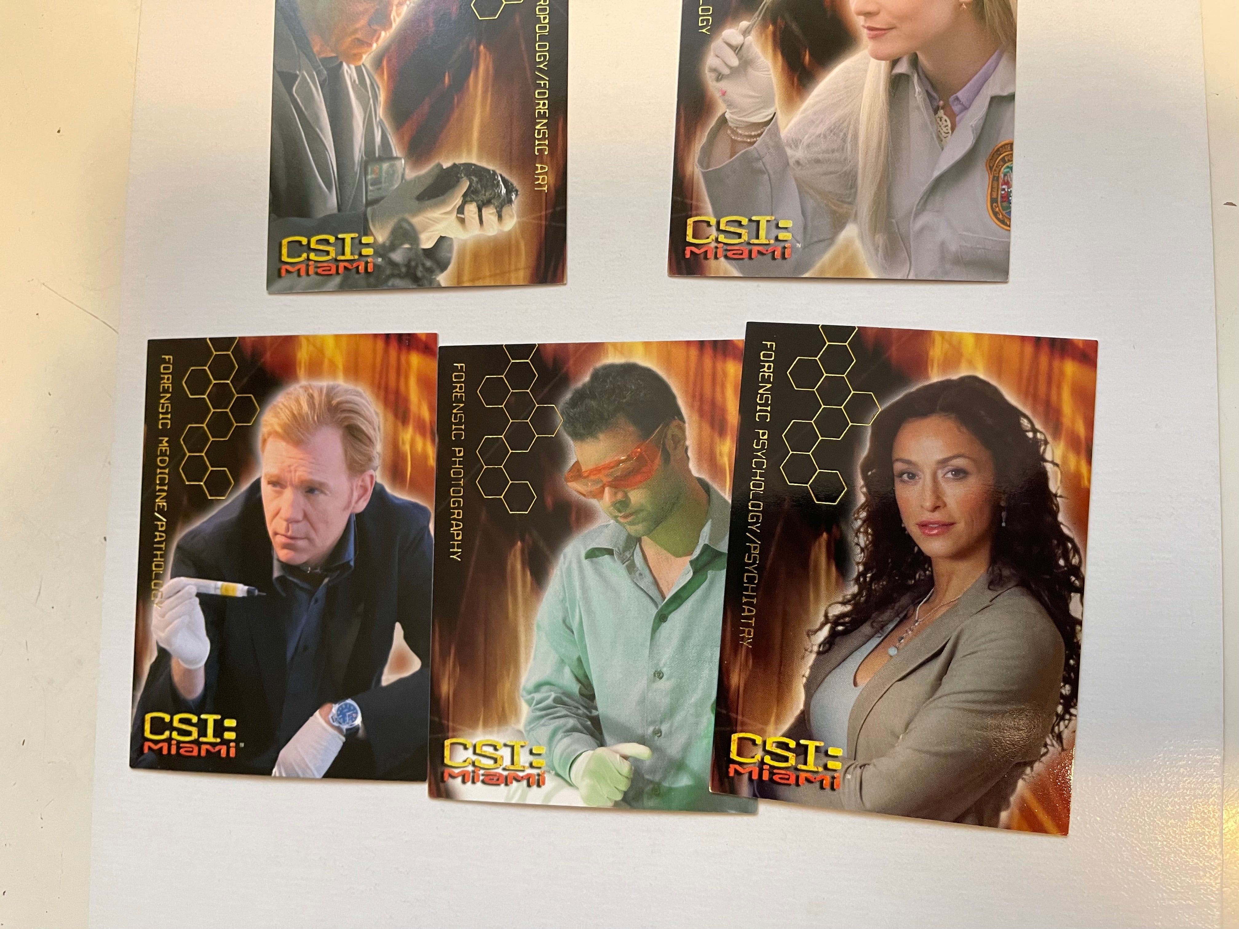 CSI Miami insert cards set
