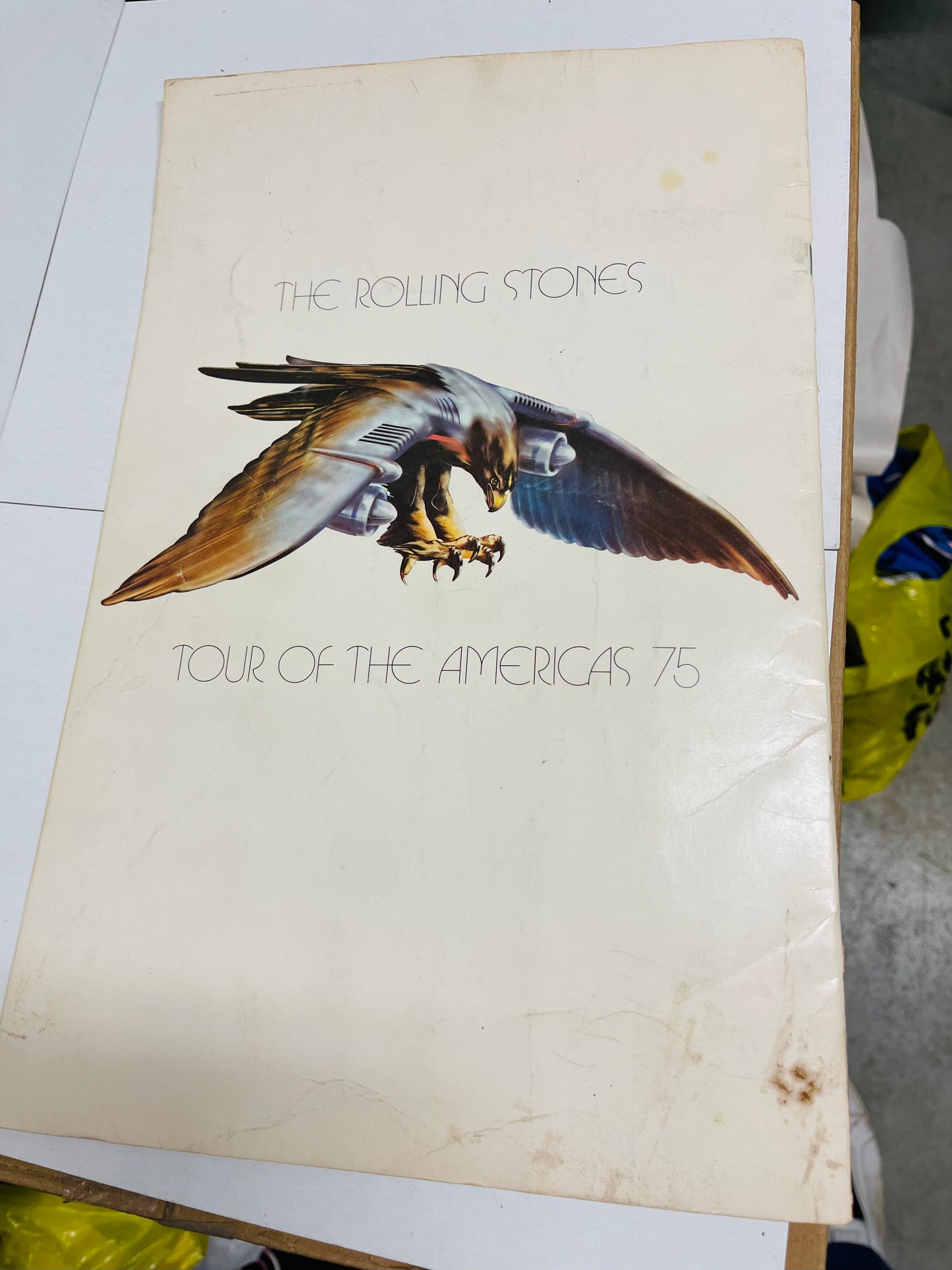 Rolling Stones rare Tour of the Americas concert program 1975