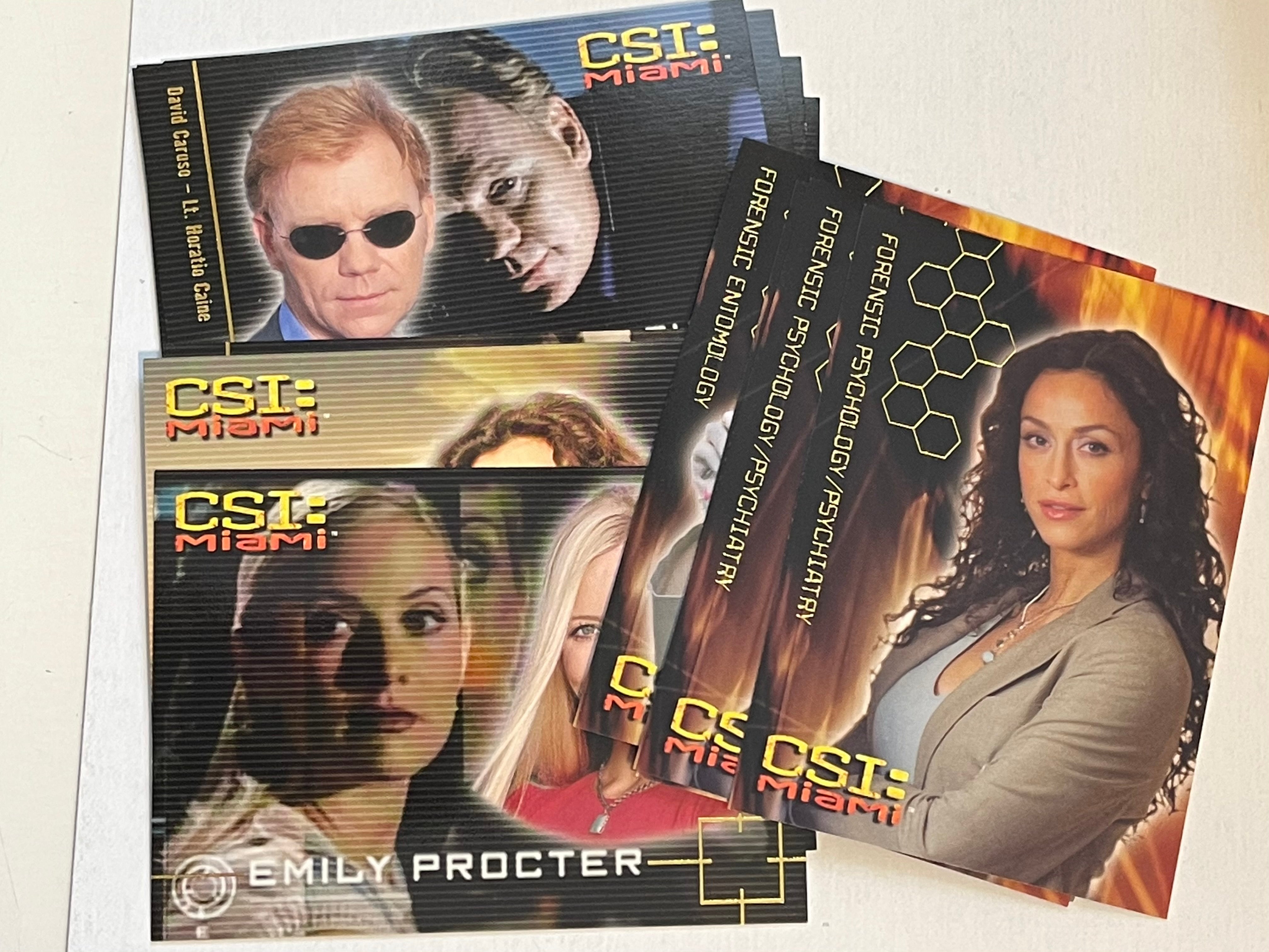 CSI Miami TV show 13 inserts cards lot deal 2004