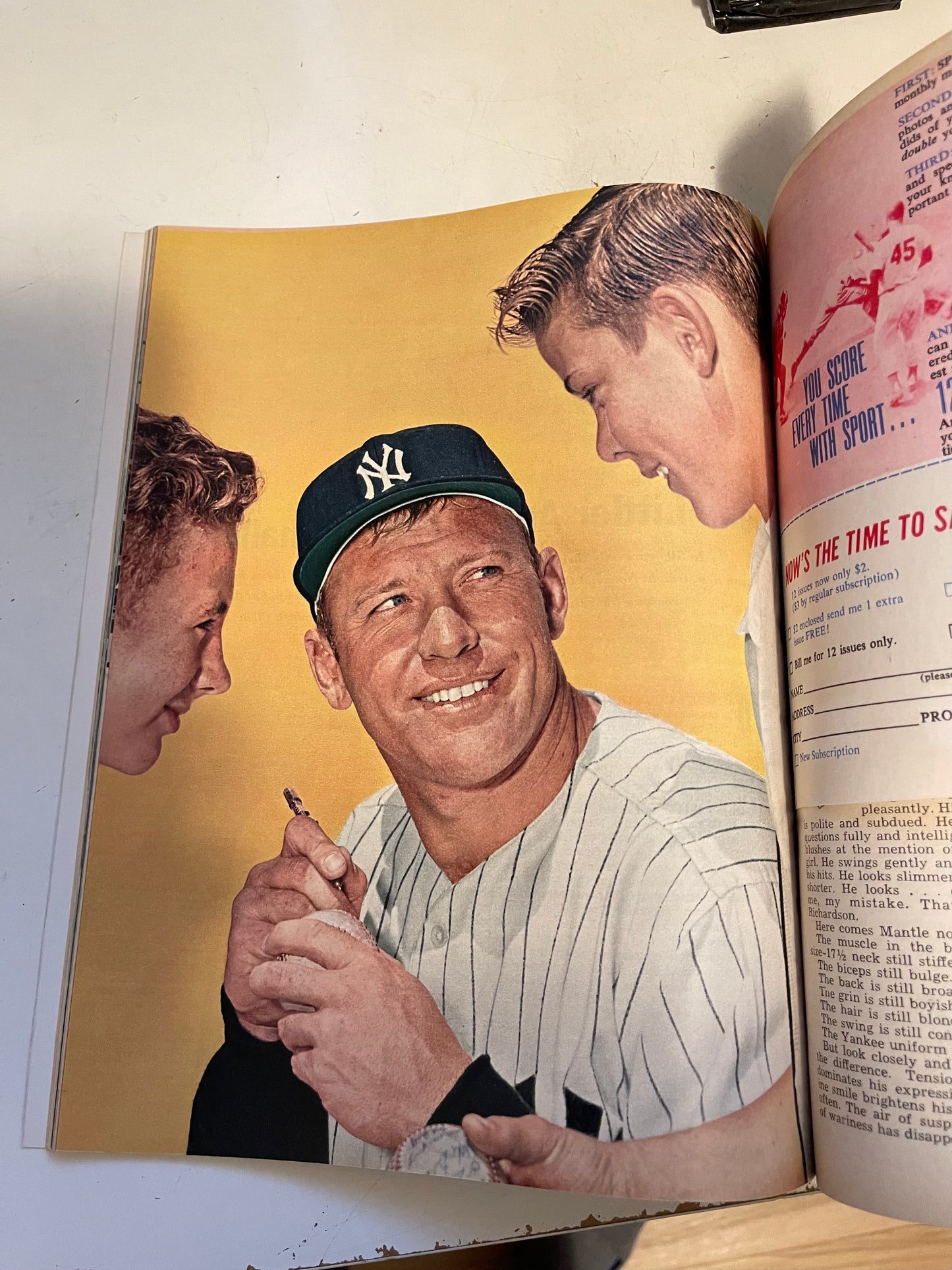 Mickey Mantle baseball Sport high grade full magazine (no Label) 1962