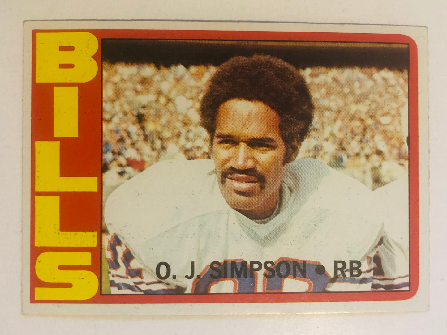 OJ Simpson Buffalo Bills football card 1972