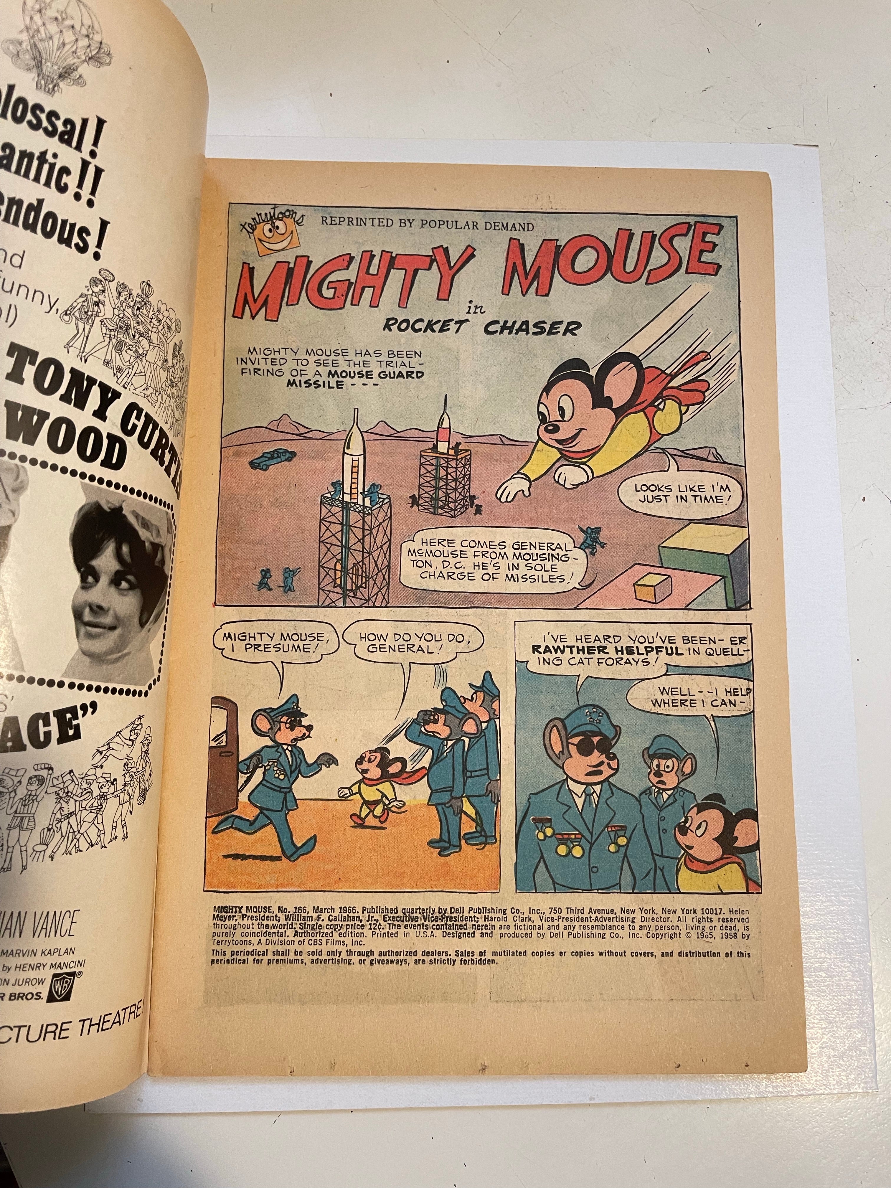 Mighty Mouse #166 comic book 1966