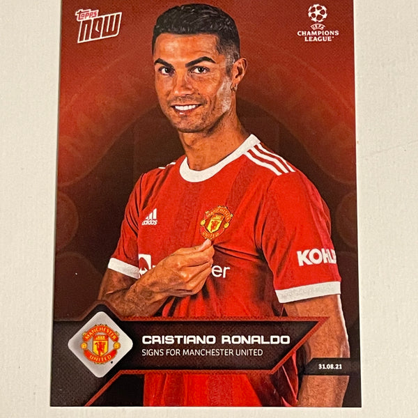 Cristiano Ronaldo rare Topps Manchester United soccer card