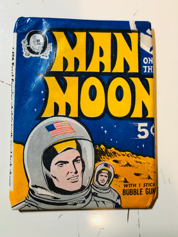 1969 Opc Man On the Moon cards rare pack