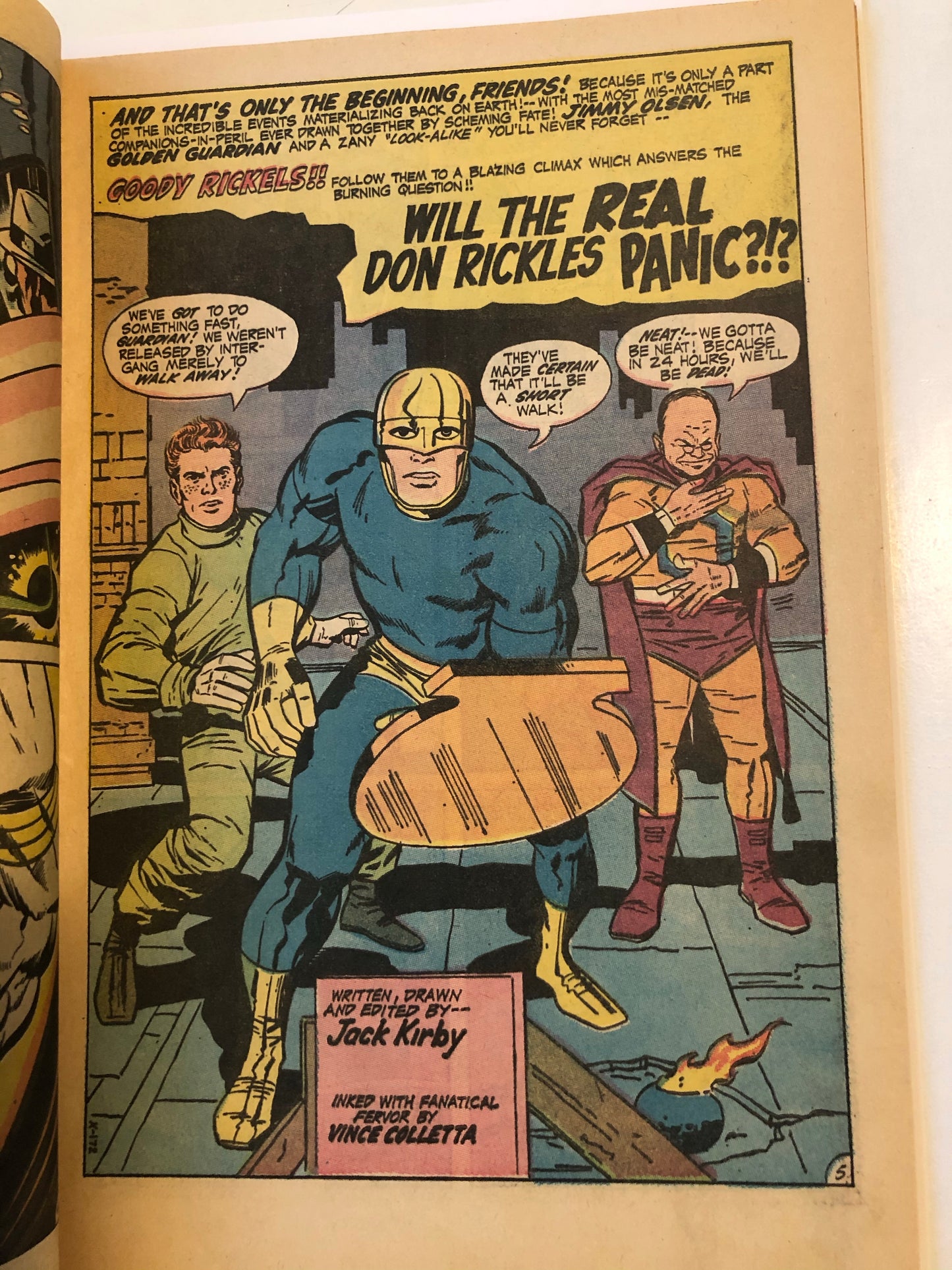 Superman’s Pal Jimmy Olsen with New Gods #141 comic