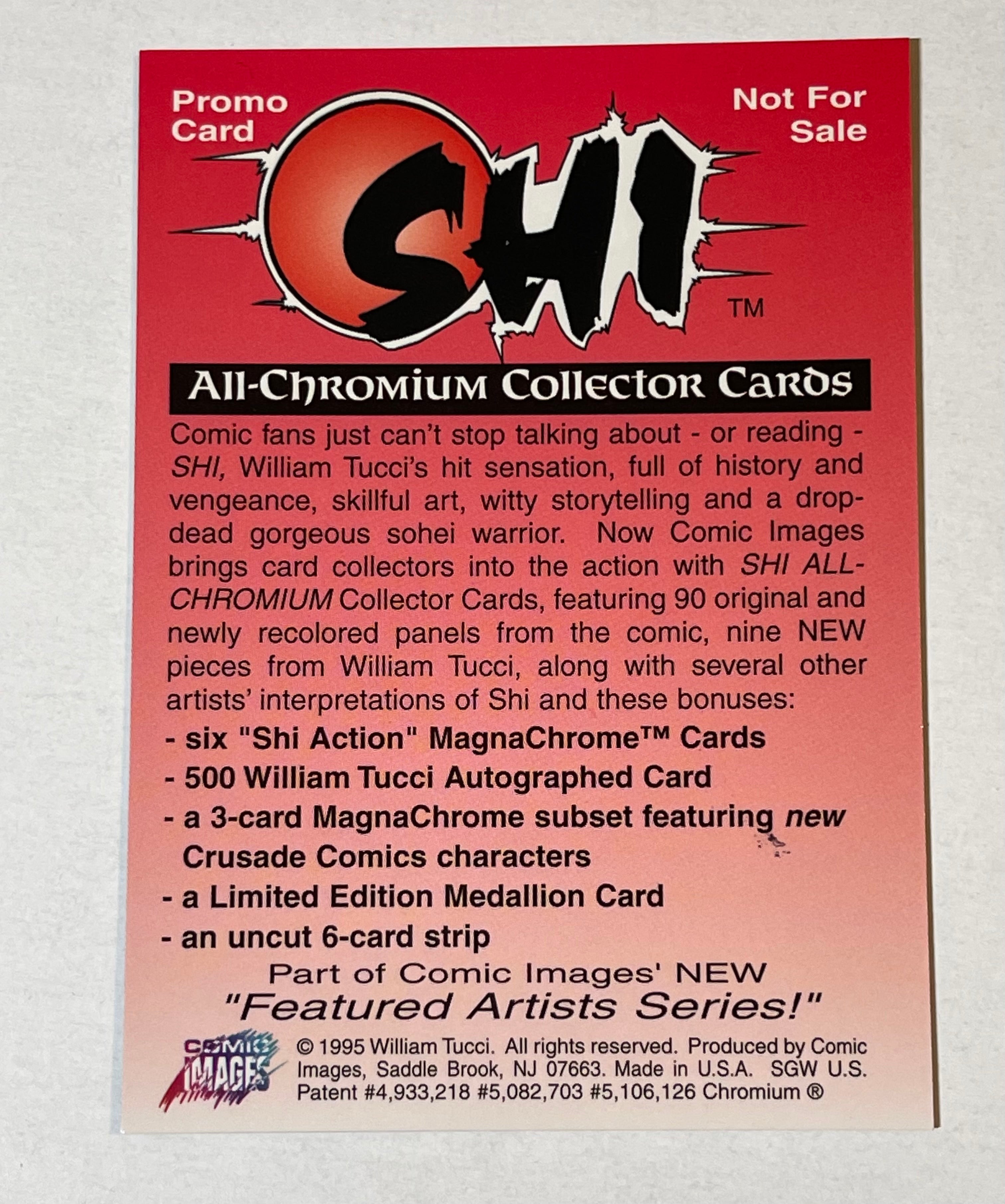 SHI comics artist autograph numbered foil rare card