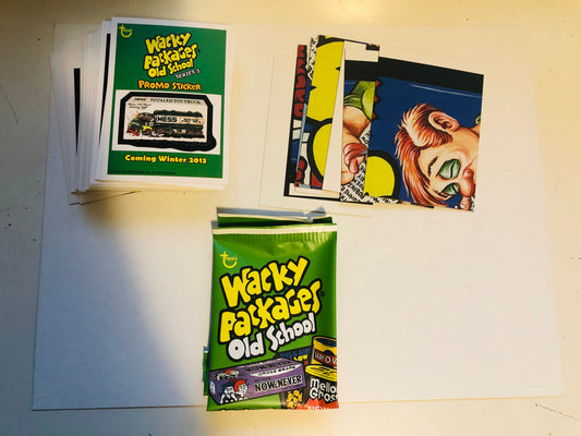 Wacky Packages old school stickers set 2013