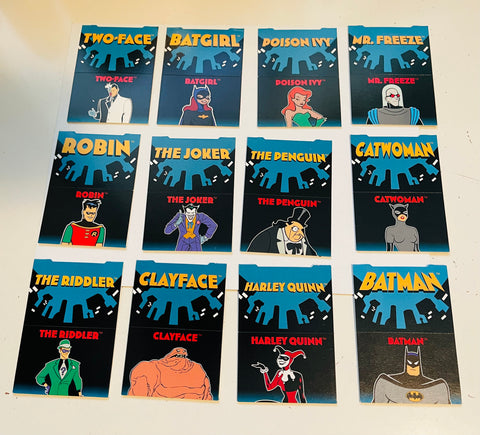 Batman animated pop up insert cards set 1995