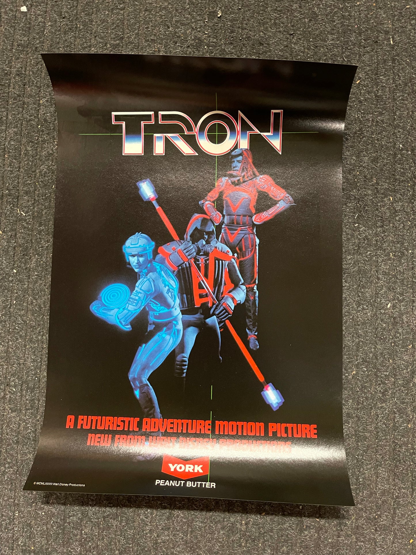 Tron movie original vintage poster 1981