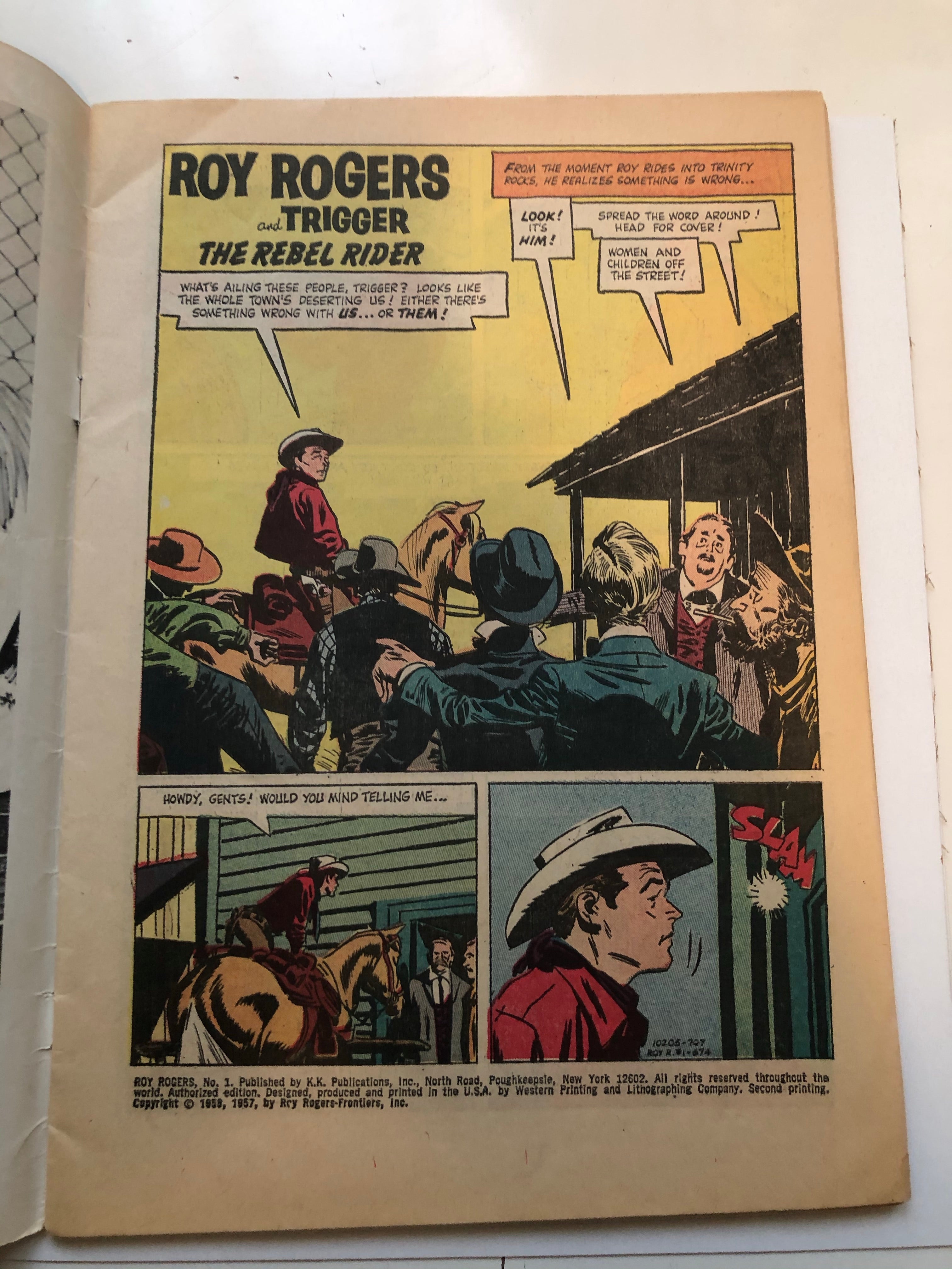 Roy Rogers and Trigger #1 rare comic book 1958