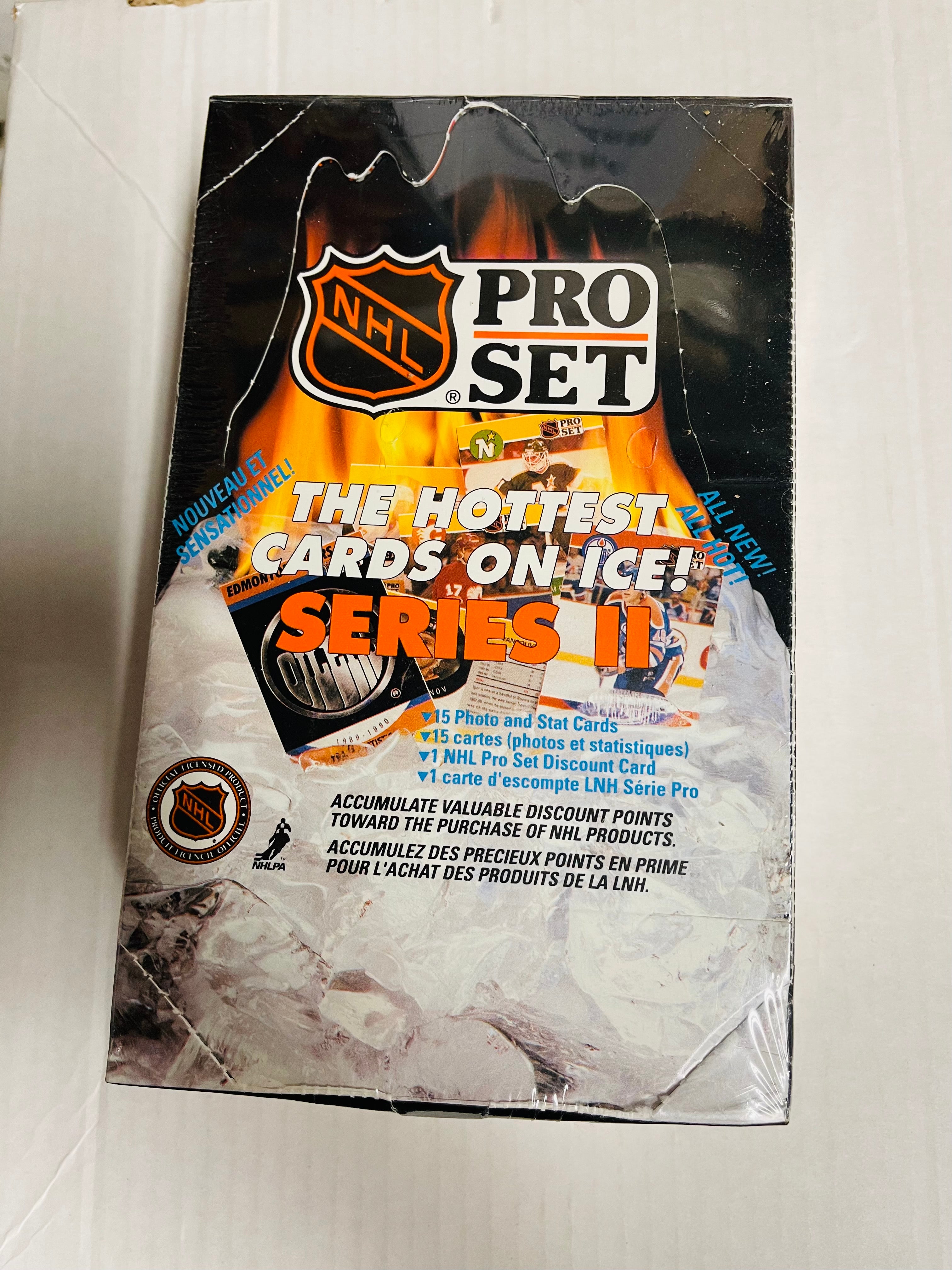 Proset hockey series 2 cards 36 packs factory sealed box 1990