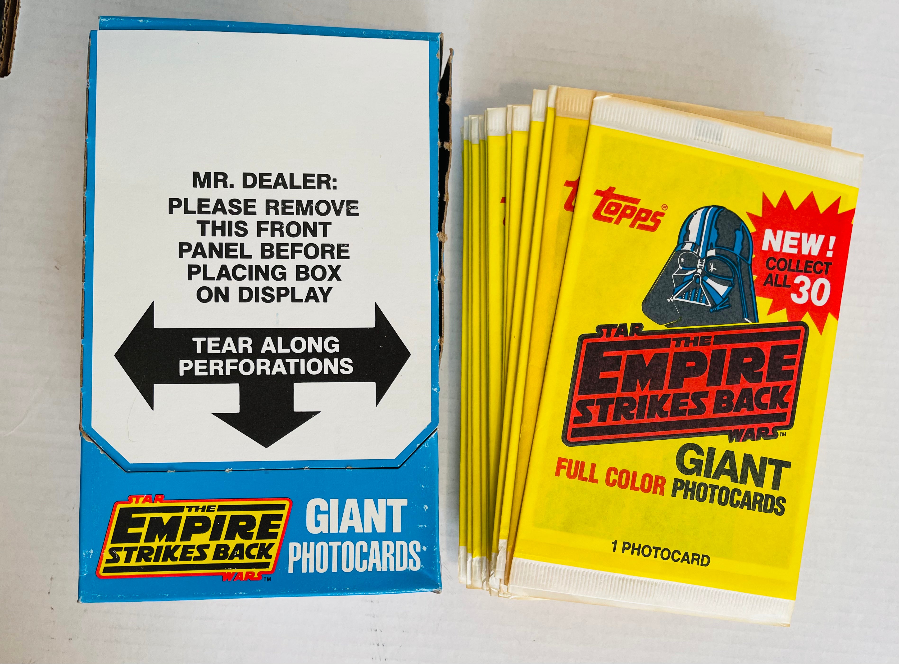 Empire Strikes Back movie 5x7 photo cards 36 sealed packs 1981