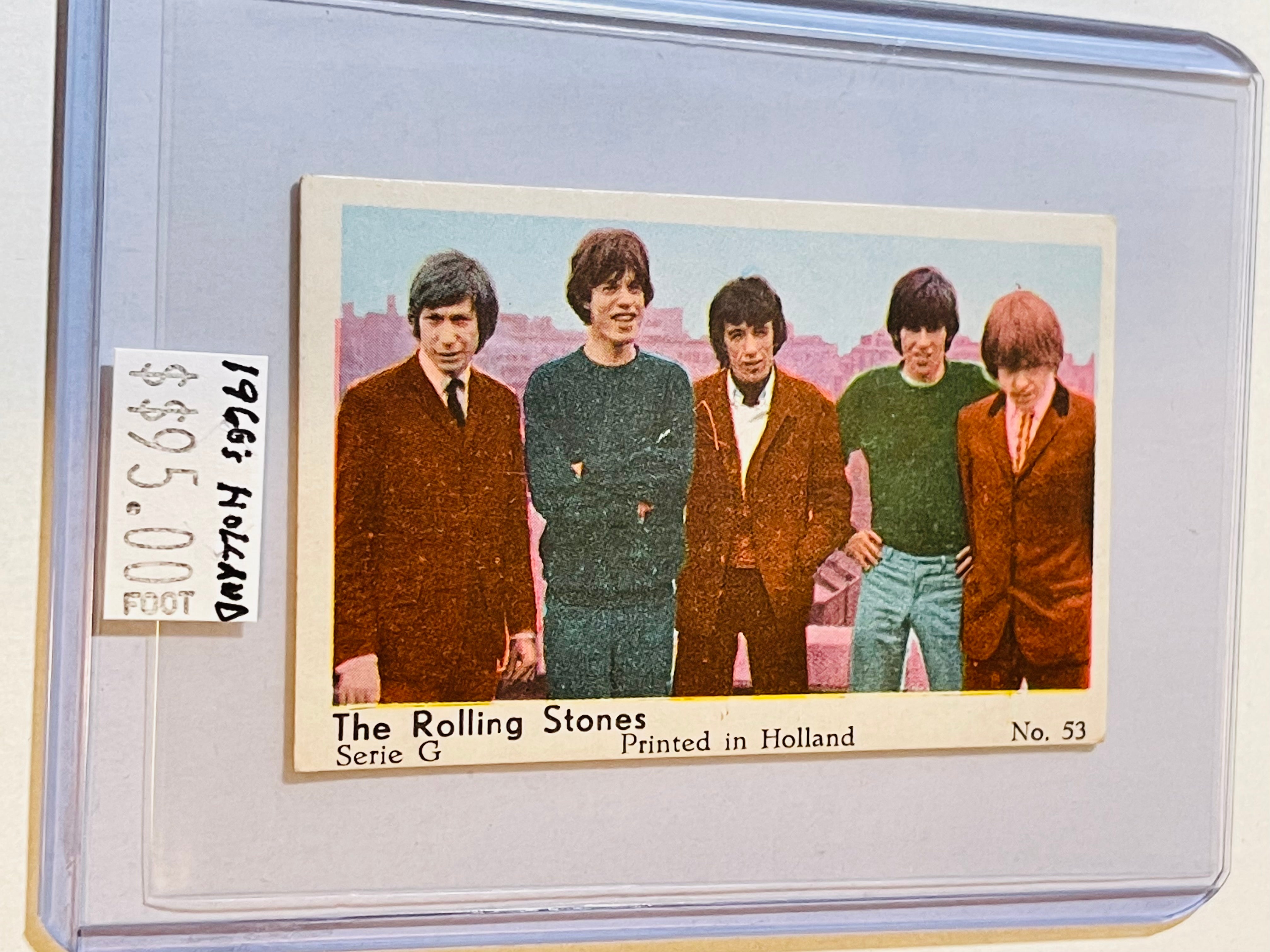 The Rolling Stones rare Holland card 1960s