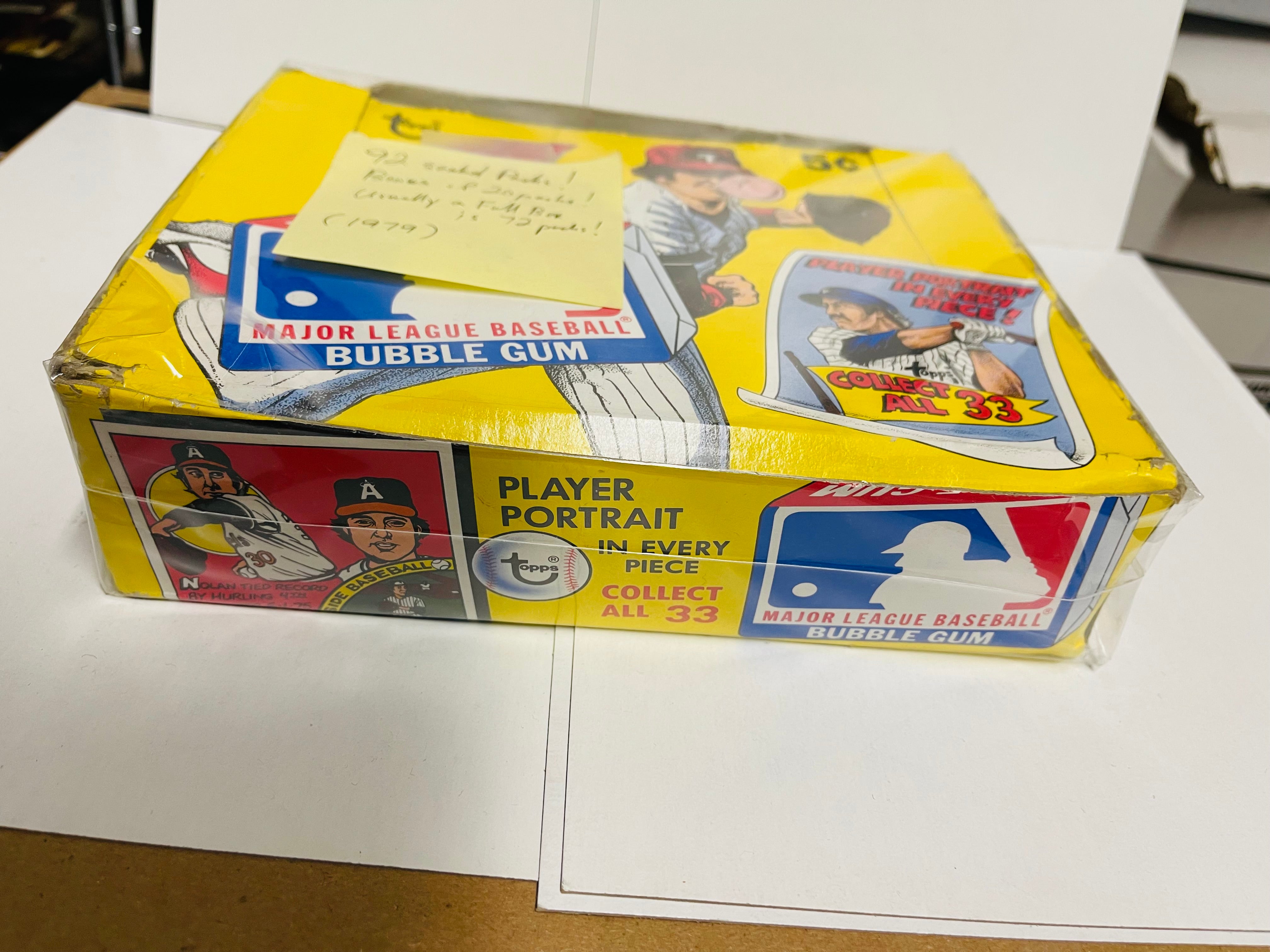 1979 Topps baseball comics with gum 92 pieces box