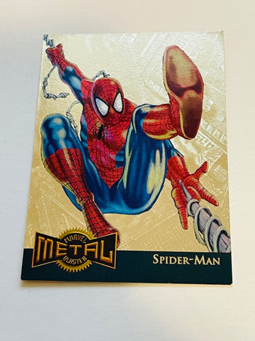 Spider-Man Marvel Metal Gold Blaster insert card 1995
