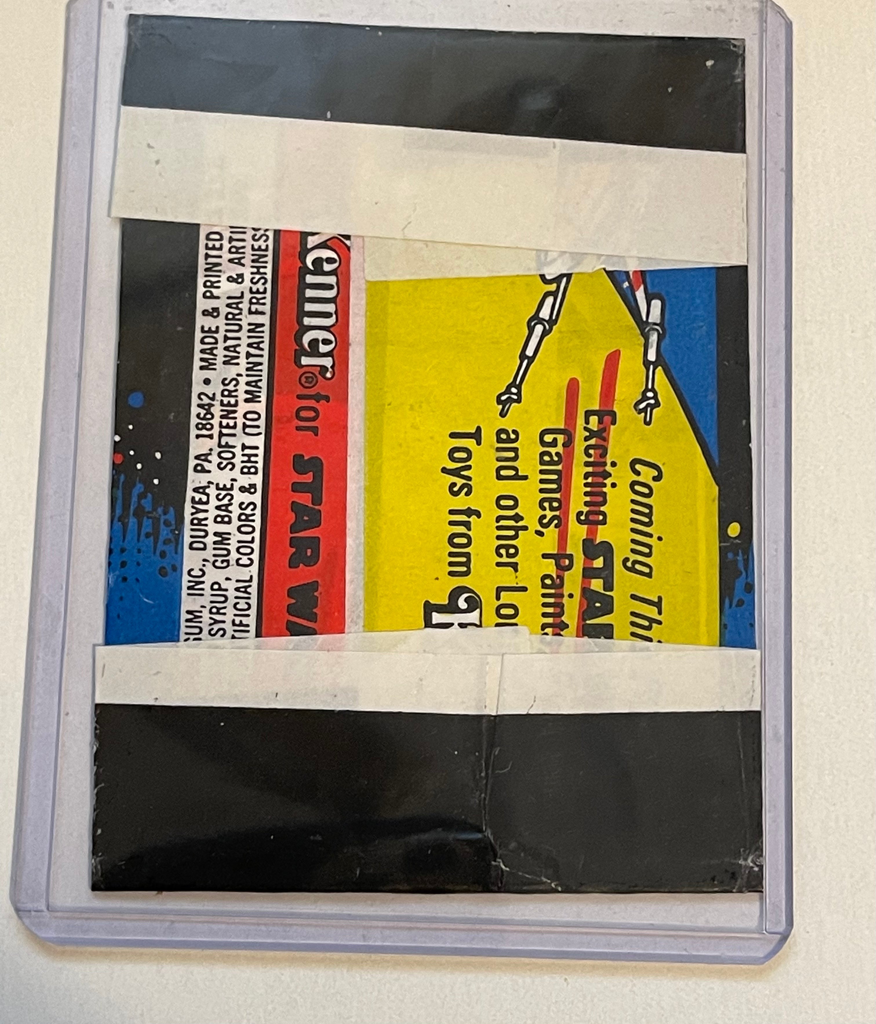Star Wars movie cards series 1 full wrapper 1977