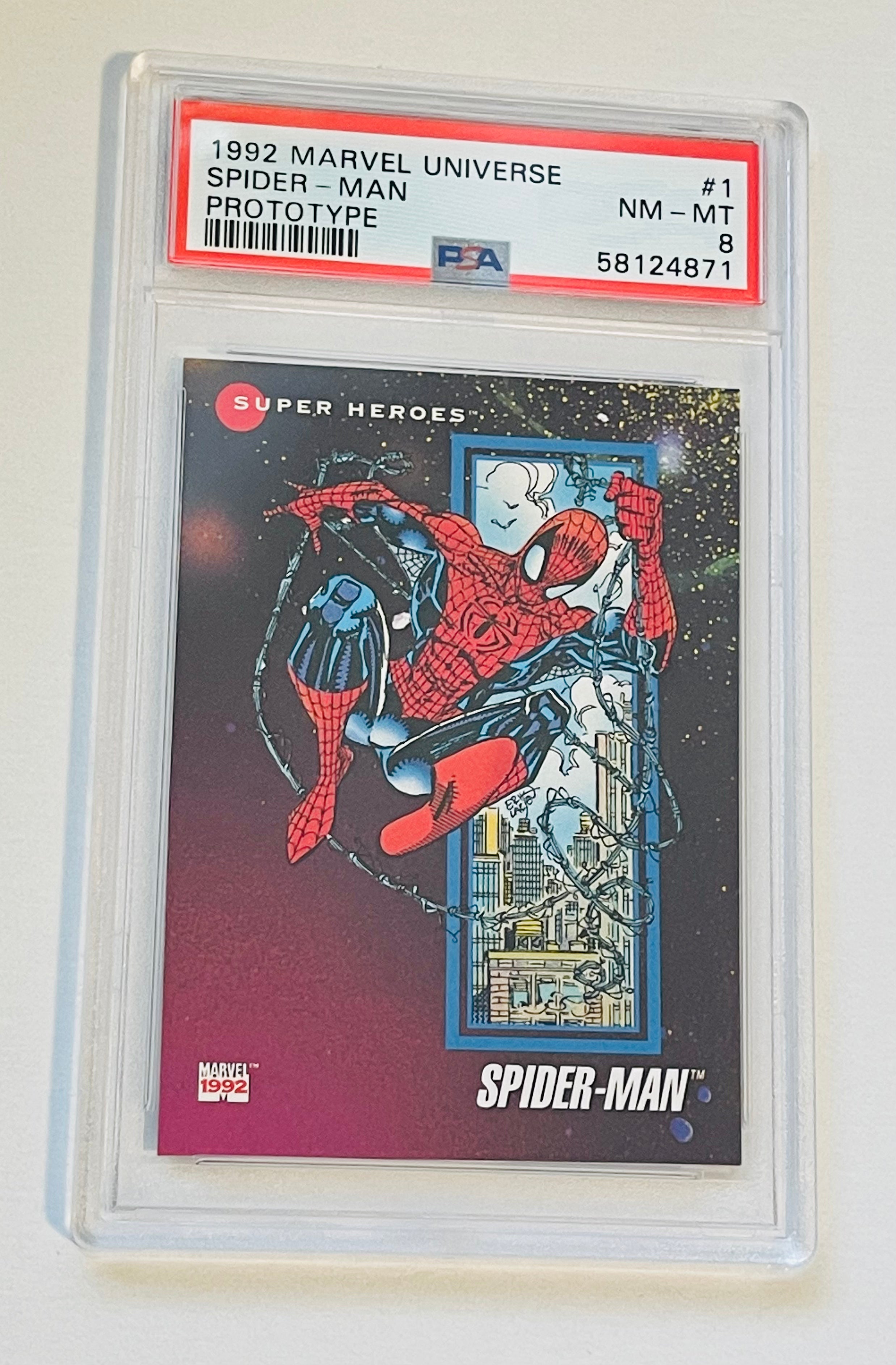 Spider-Man Marvel Universe PSA 8 card 1992