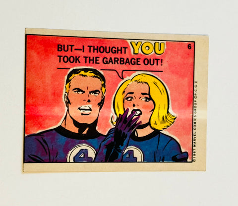 1967 Marvel Superheroes Fantastic Four sticker