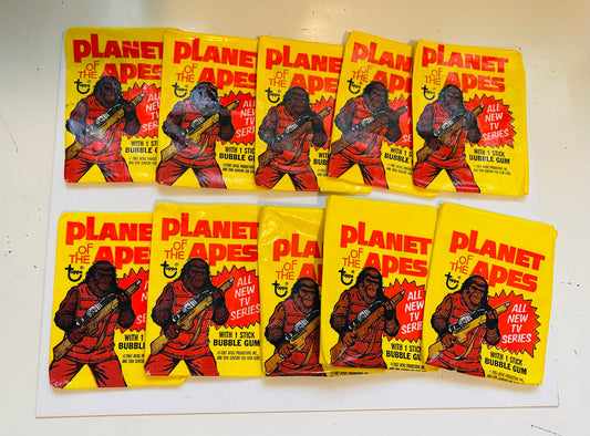 Planet of the Apes 10 wrappers lot deal 1974