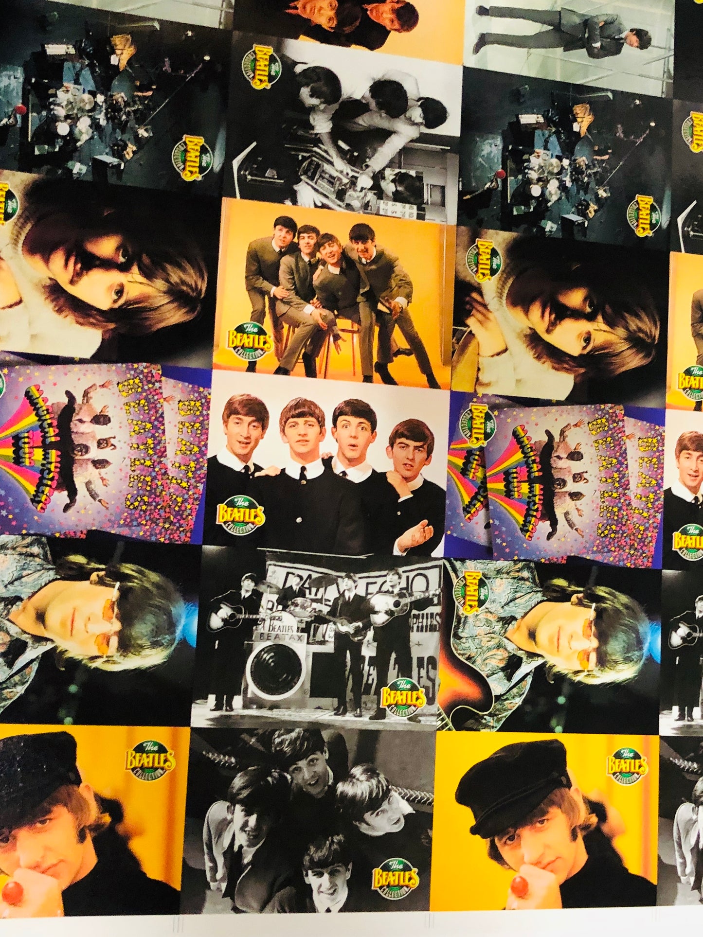 Beatles River group rare uncut cards sheet 1993