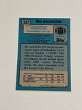 Bo Jackson Topps football rookie card 1988