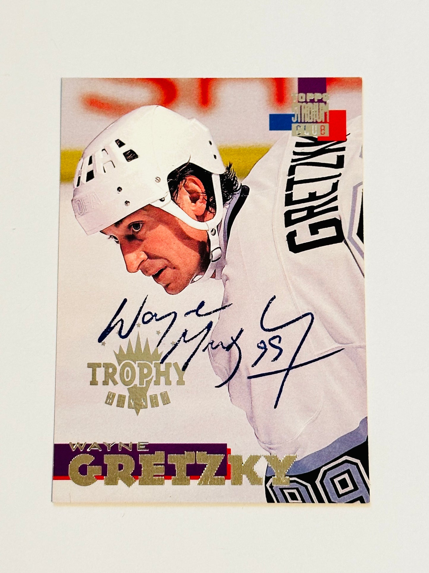 Wayne Gretzky signed in person hockey card with COA