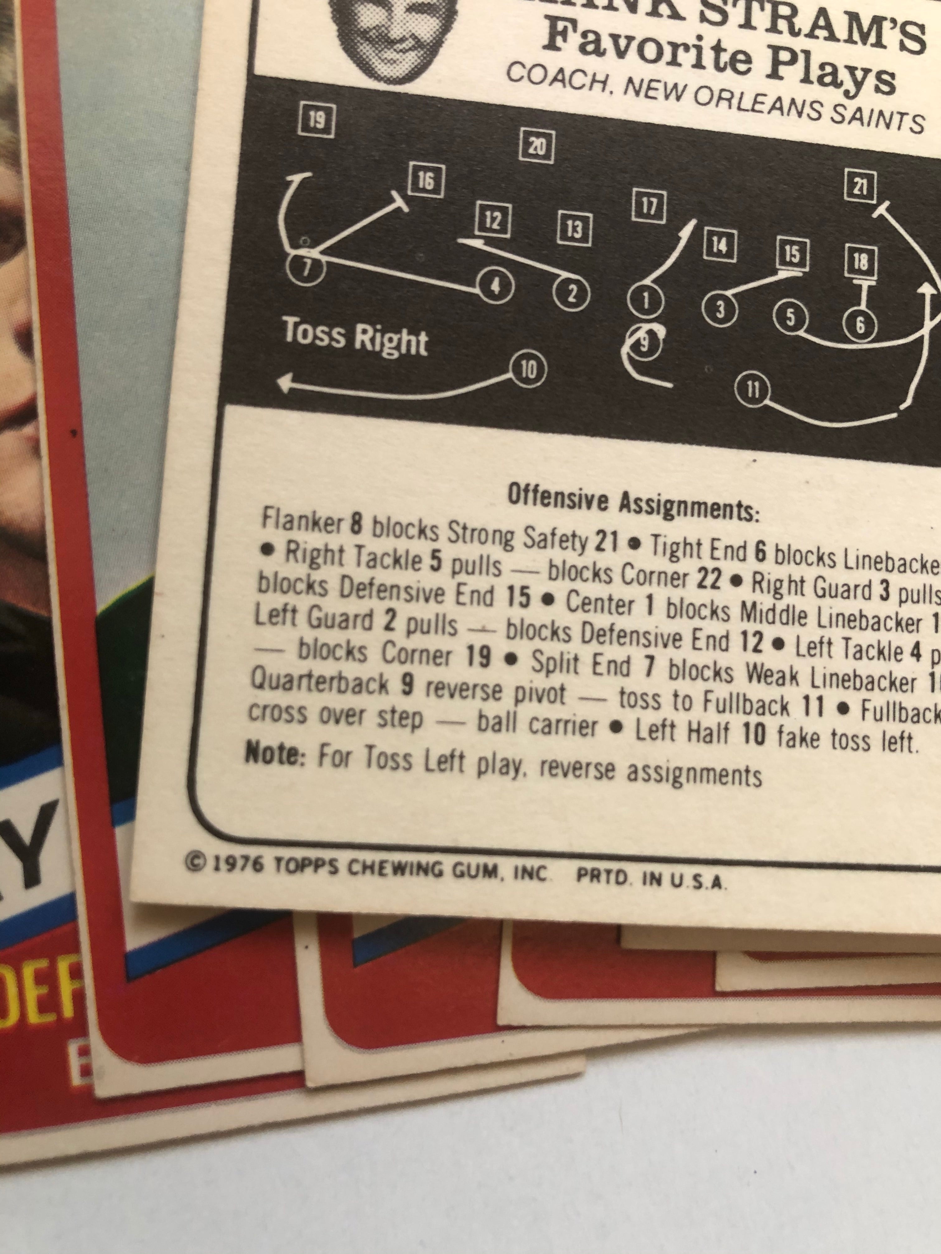 1976 Topps Wonderbread football cards set