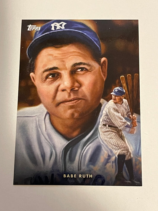 Babe Ruth Topps Graffiti Art baseball limited issued card 2021