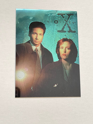 X-Files Topps Chrome promo card