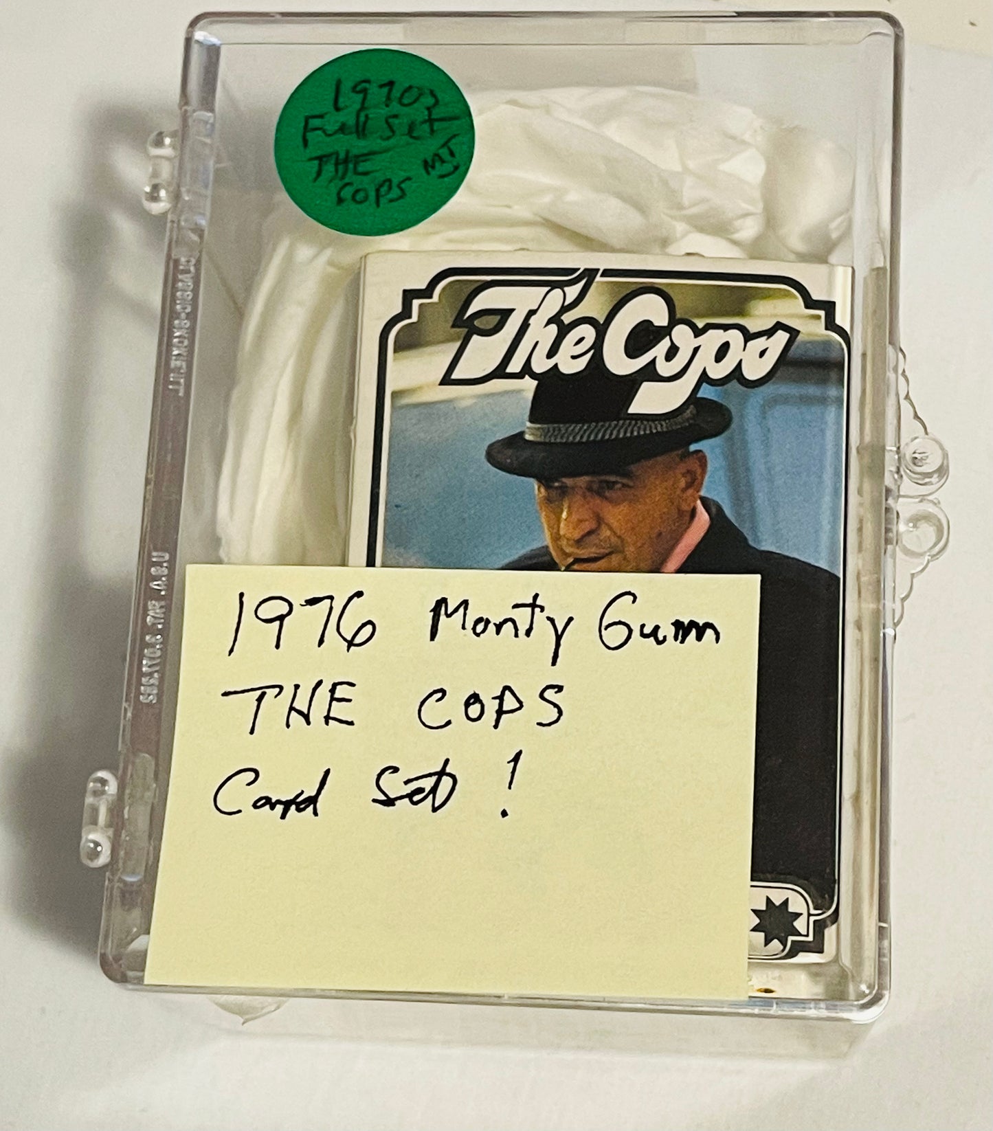 Cops TV shows rare Monty Gum cards set 1976