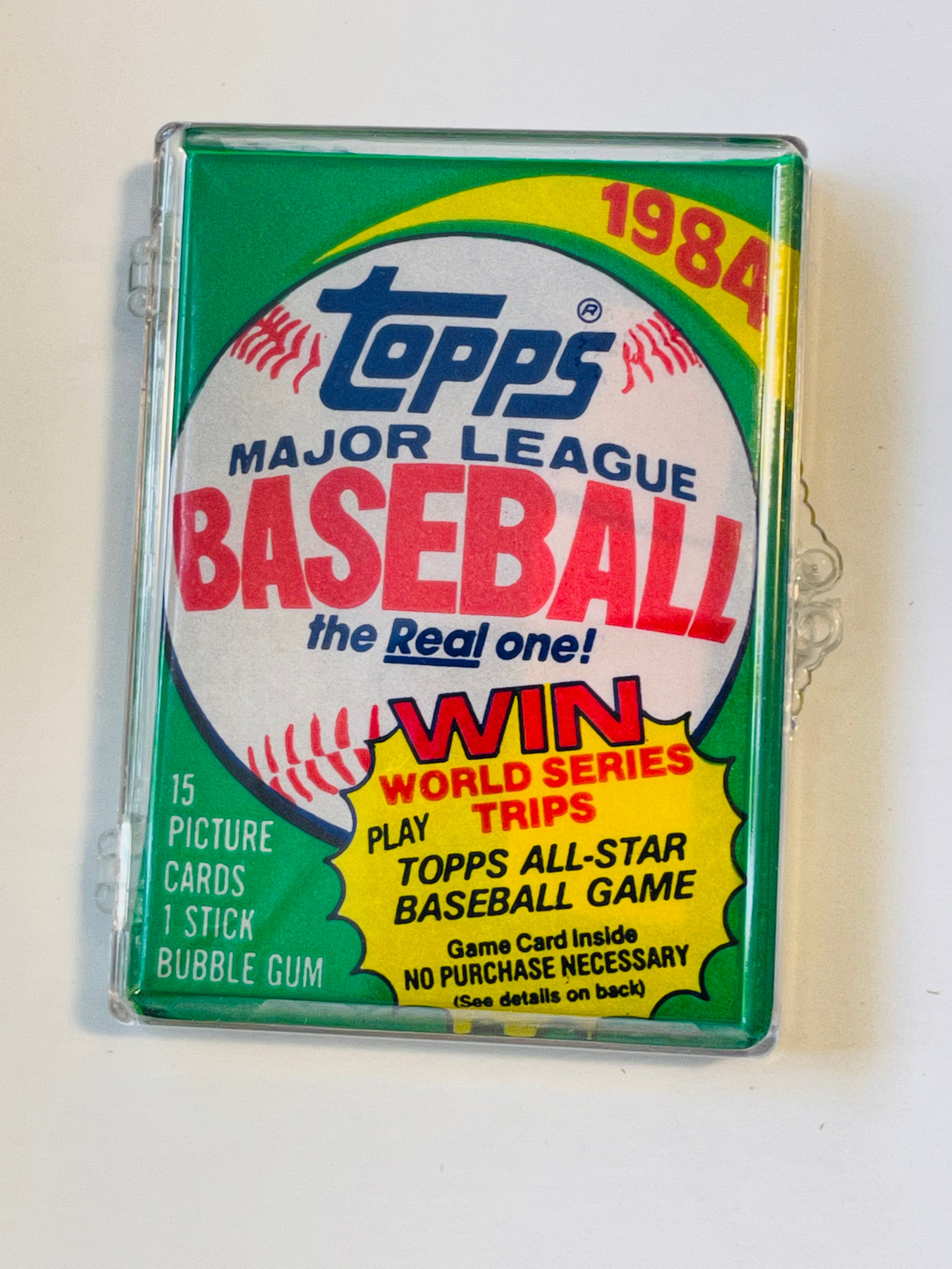 1984 Topps baseball cards sealed pack