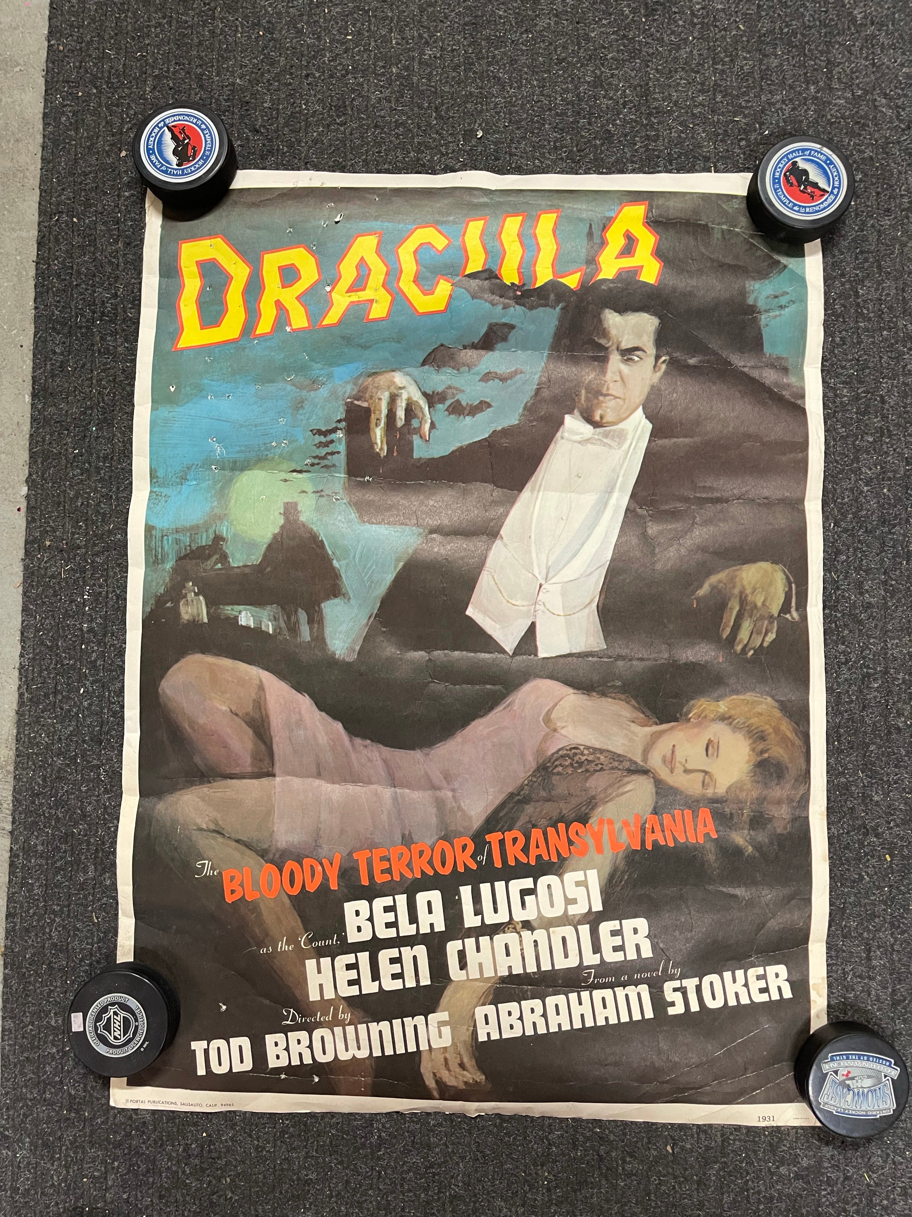 Dracula vintage Horror movie poster 1970s