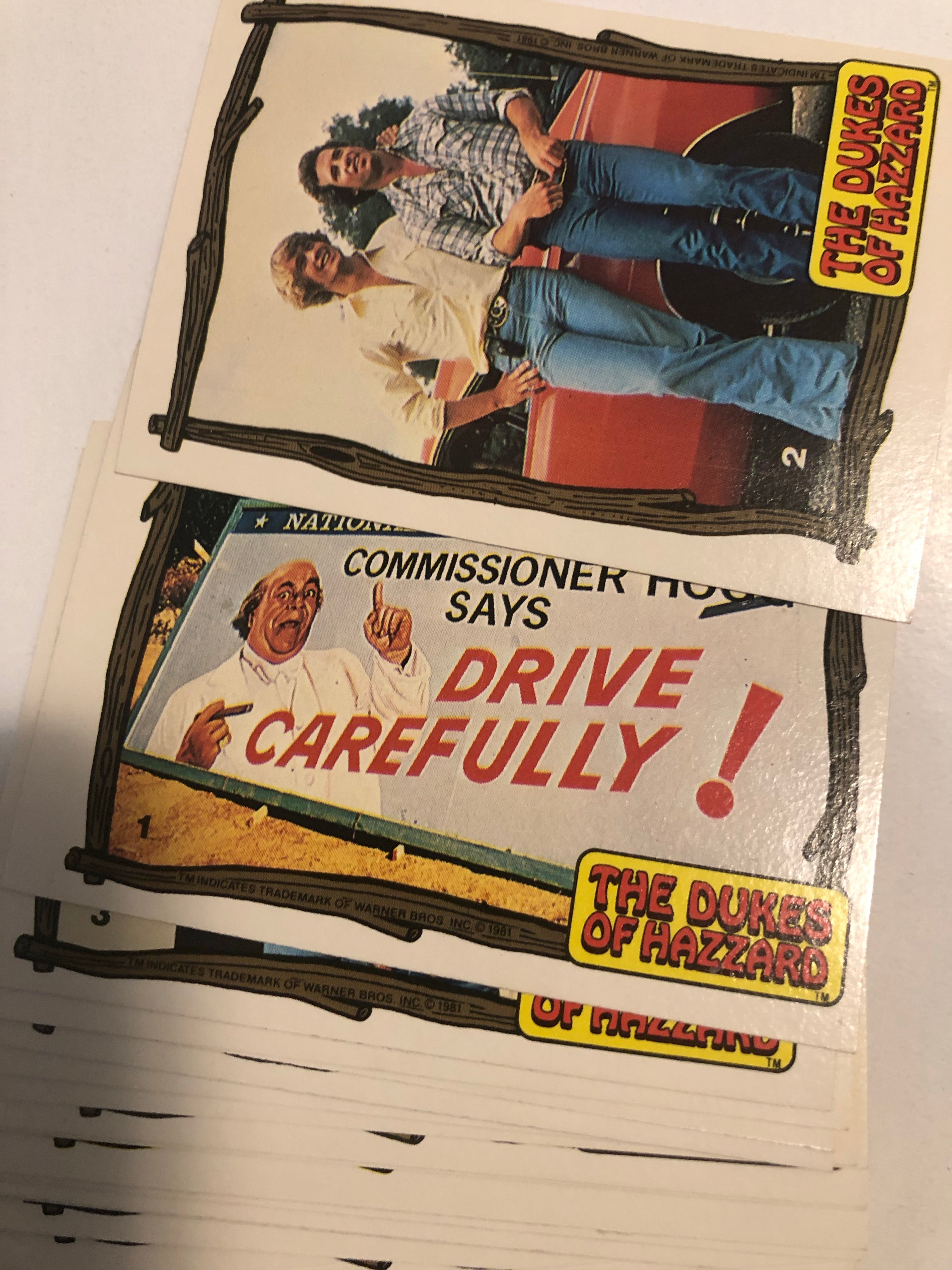 Dukes of Hazzard TV show series 3 cards set 1981