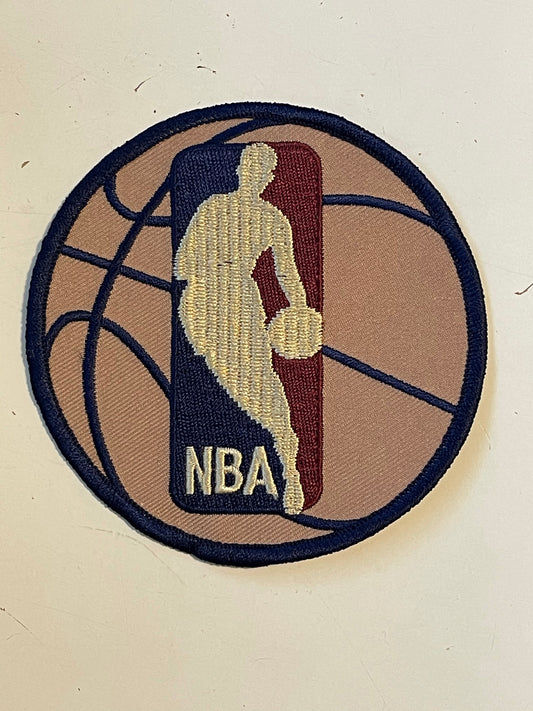 NBA logo basketball vintage 3x3 patch 1990s