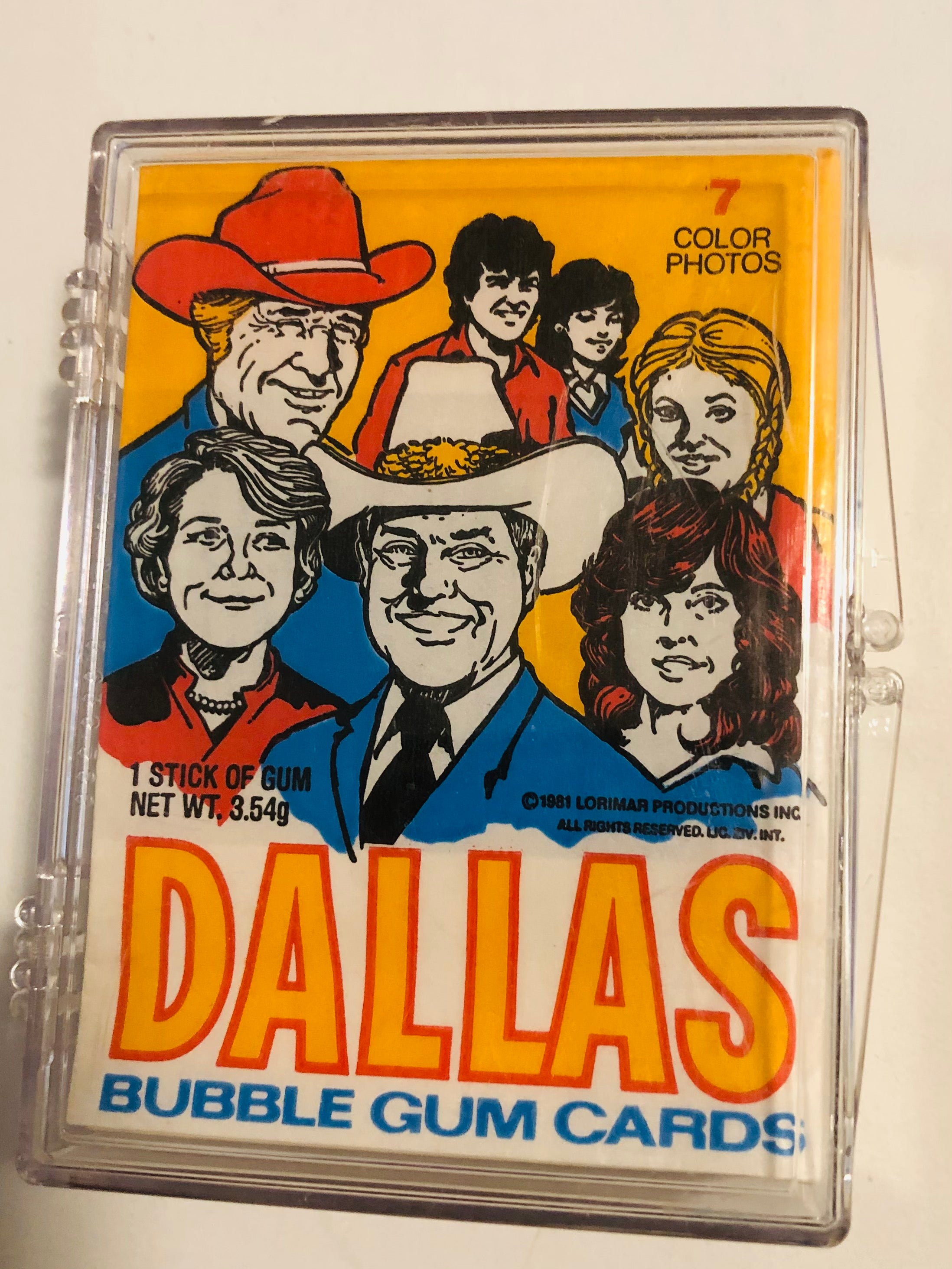 Dallas TV show rare cards set with wrapper 1981