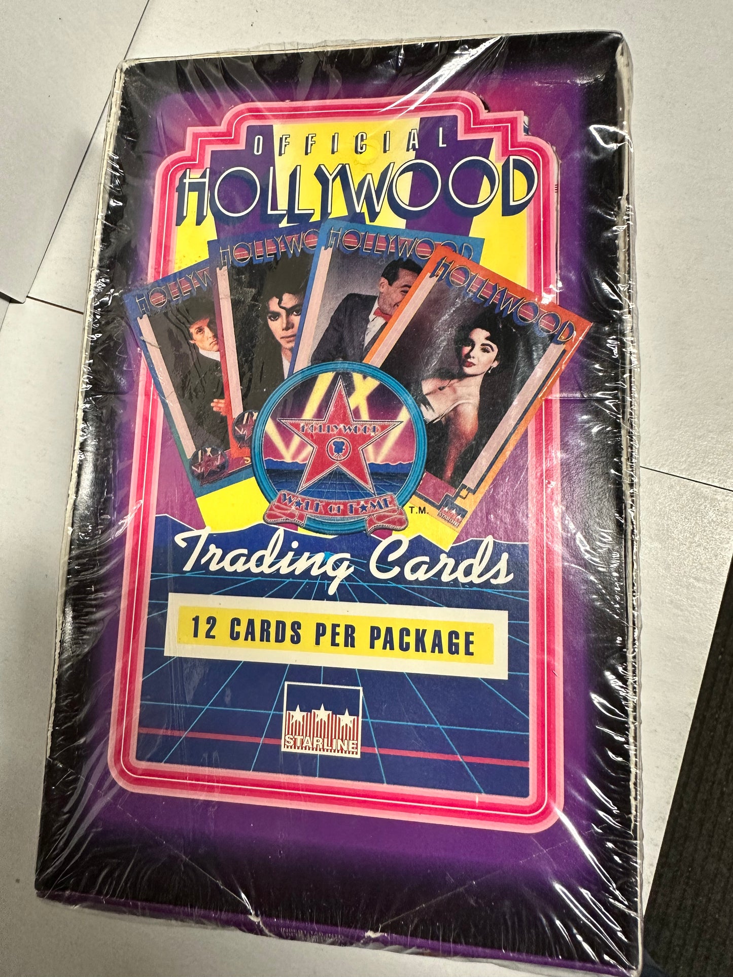 Hollywood Walk of Fame cards 36 packs box 1992