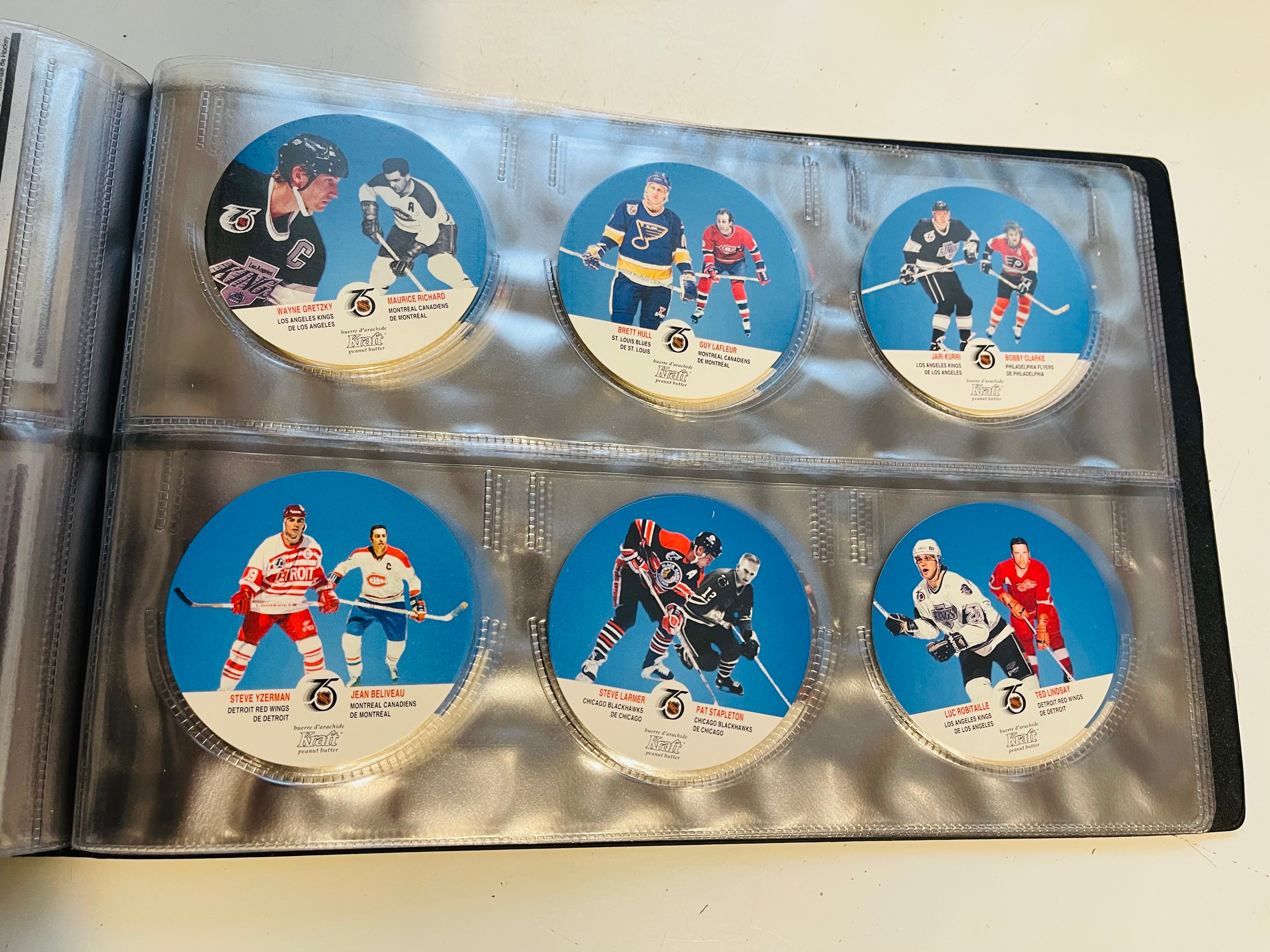 Kraft hockey cards set with insert sets in binder 1991