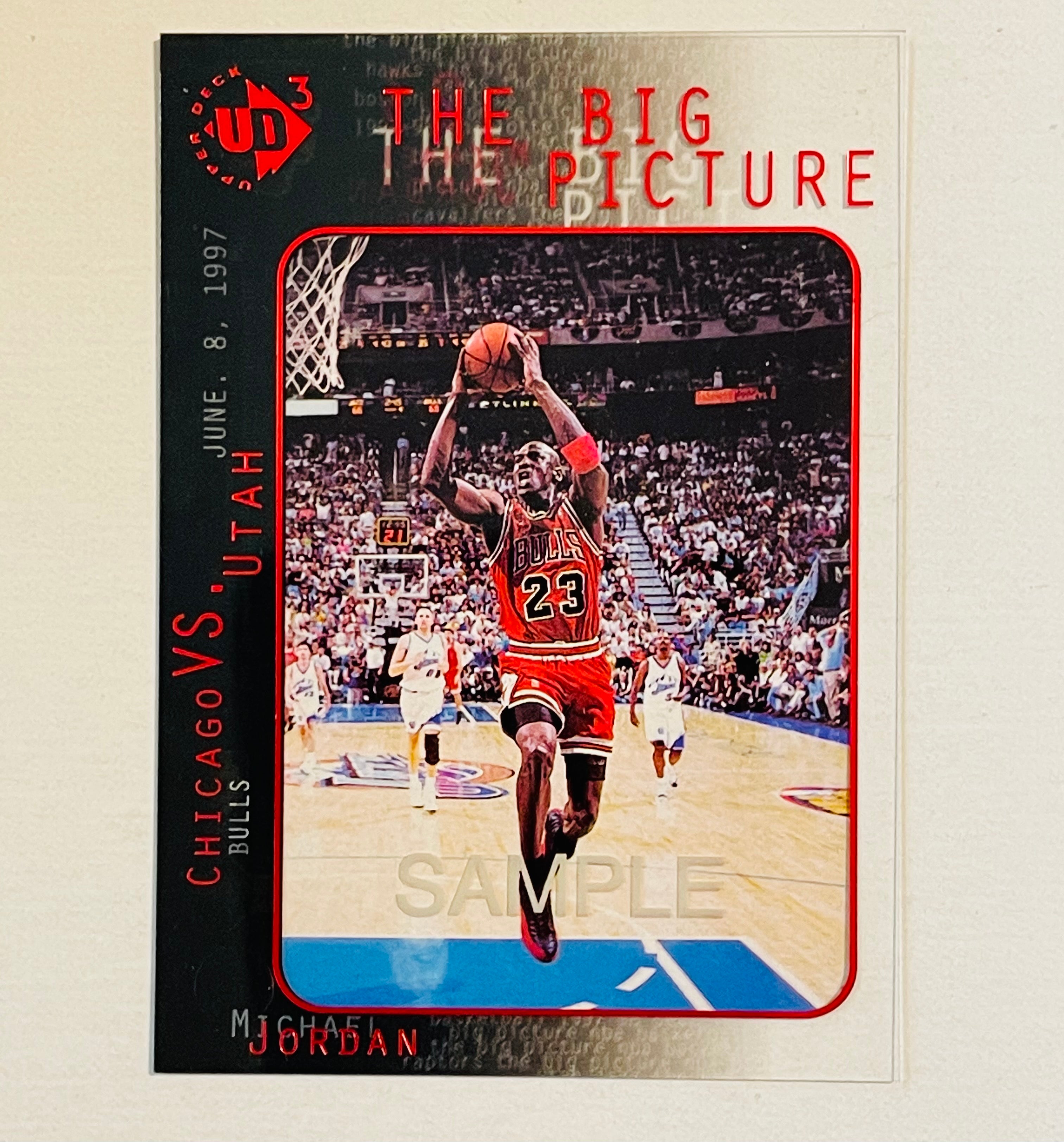 Michael Jordan Upper Deck UD3 rare film clear sample basketball card 1997