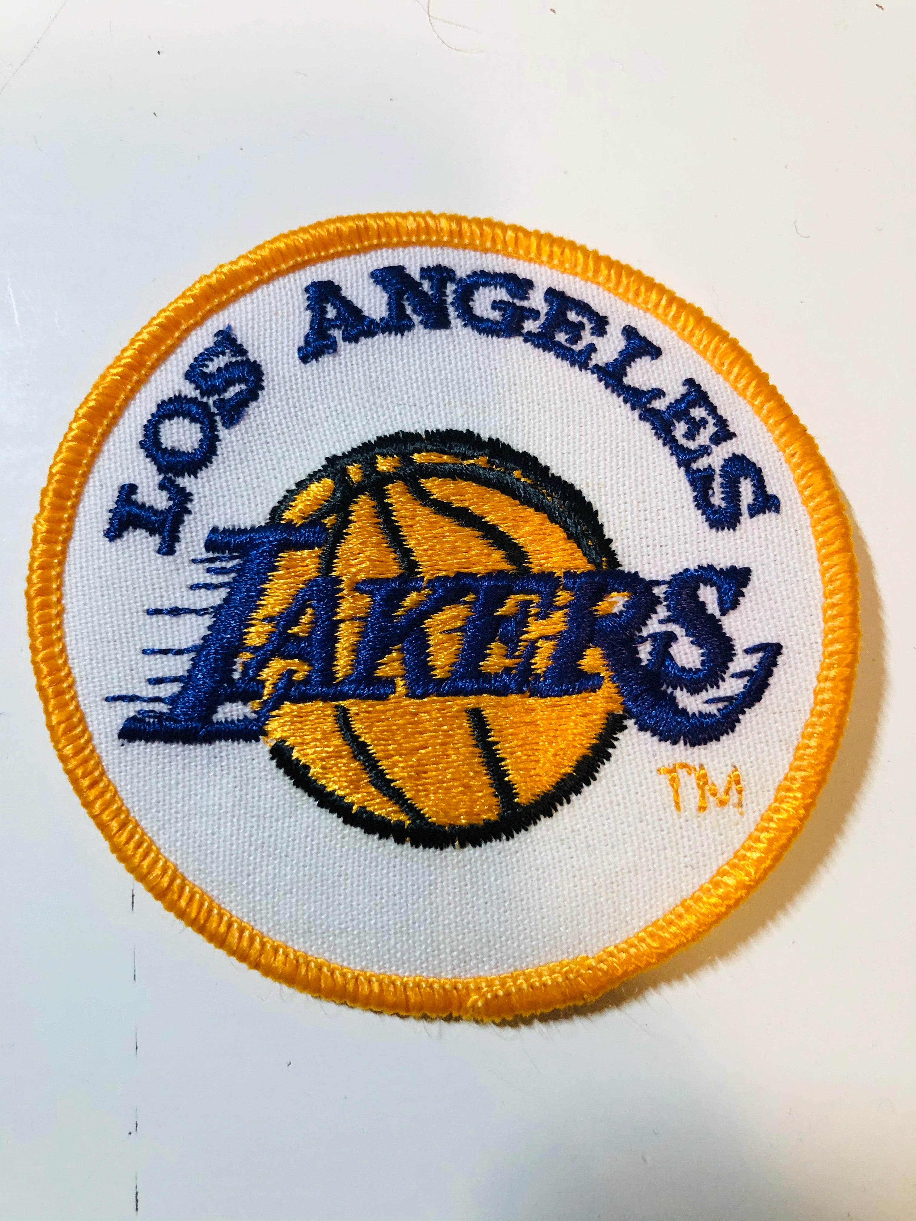 Los Angeles Lakers vintage 3x3 basketball patch 1970s