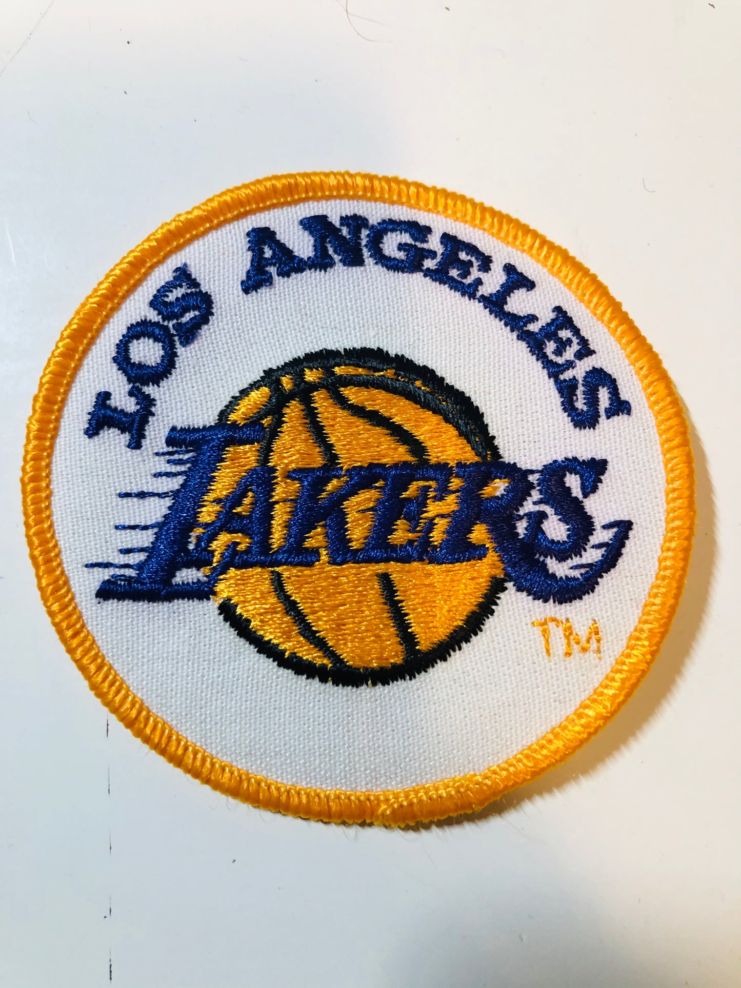 Los Angeles Lakers vintage 3x3 basketball patch 1970s