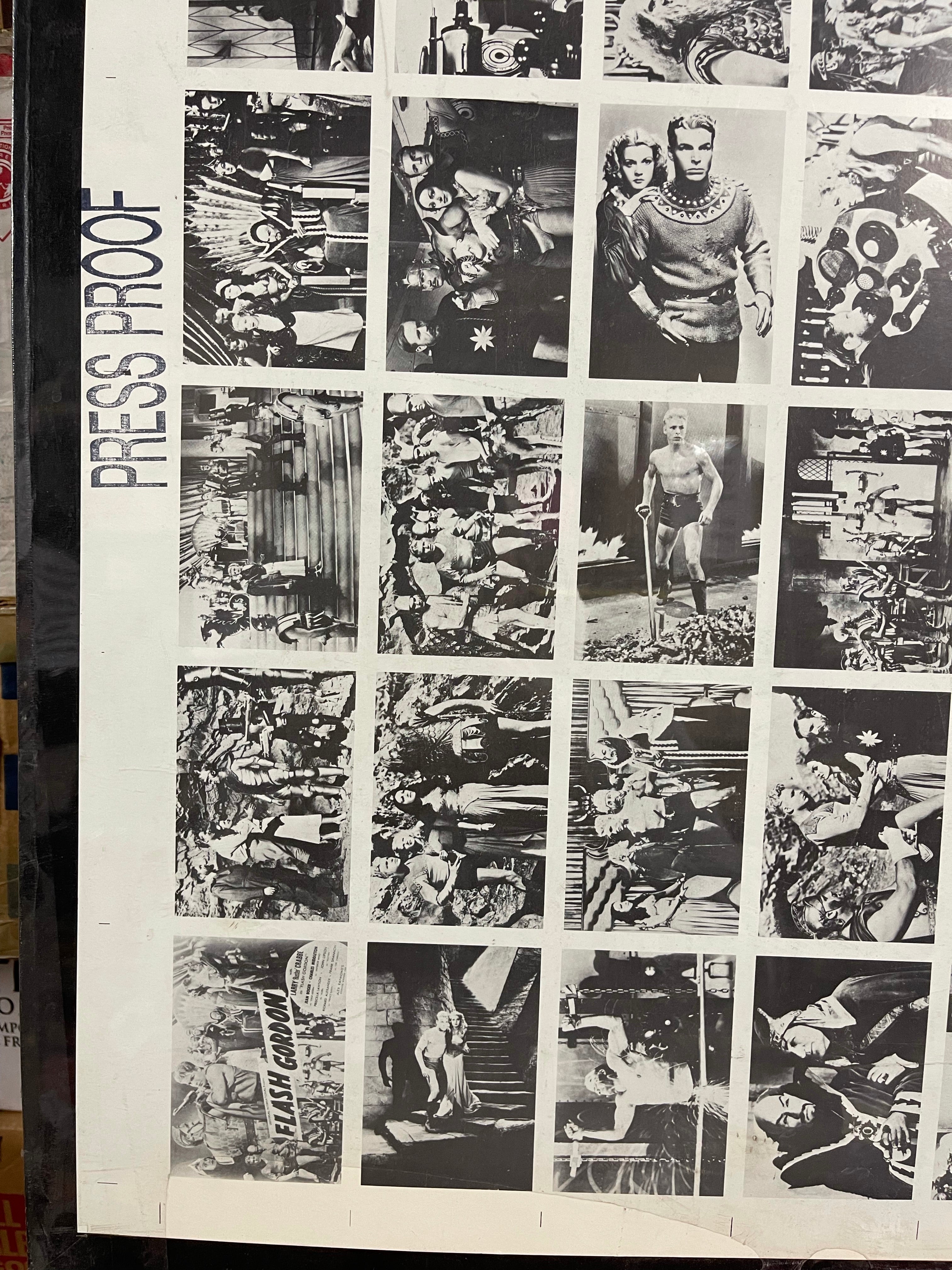 Flash Gordon rare press proof uncut cards sheet 1990s