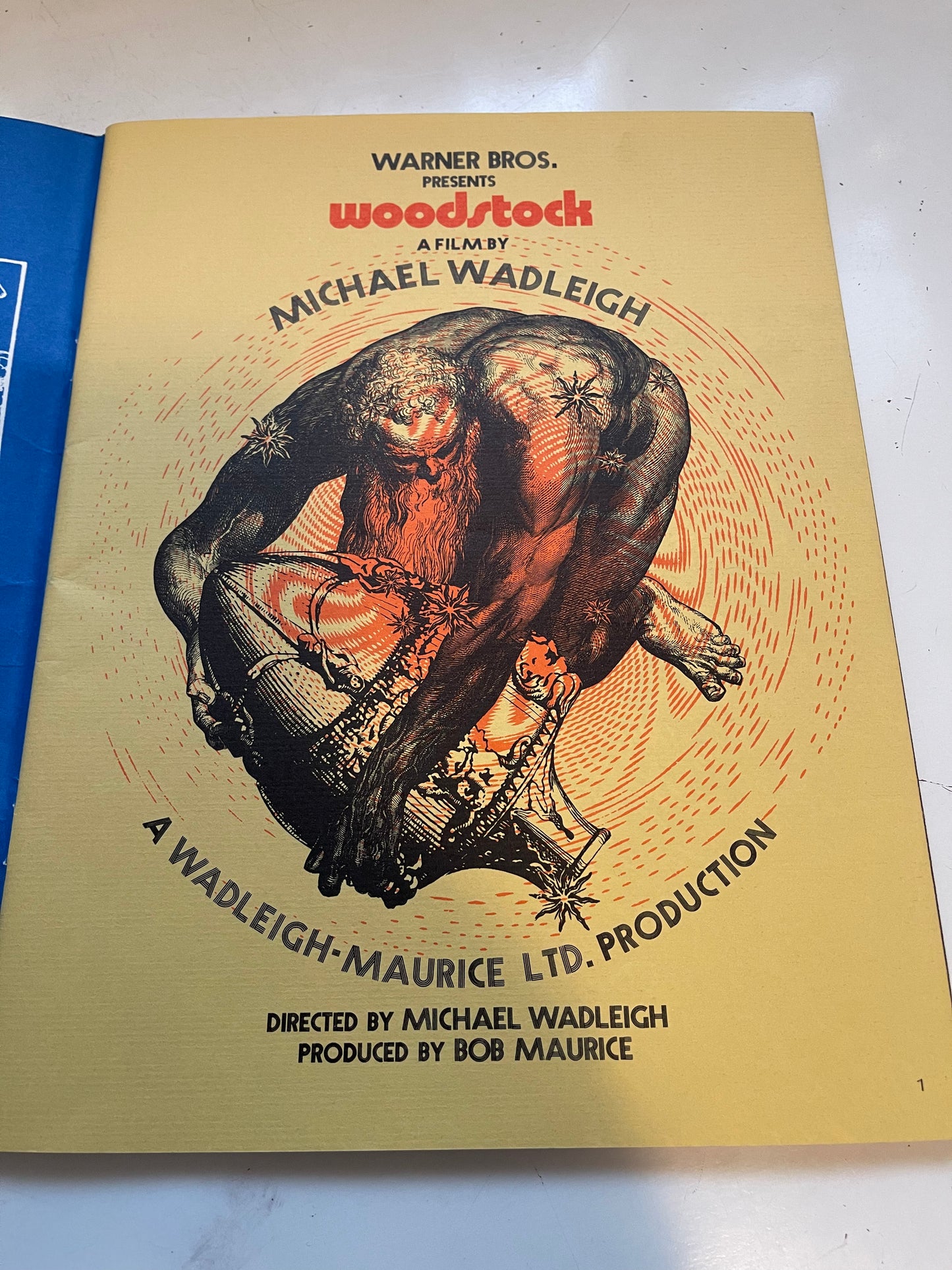 Woodstock movie vintage booklet 1960-70