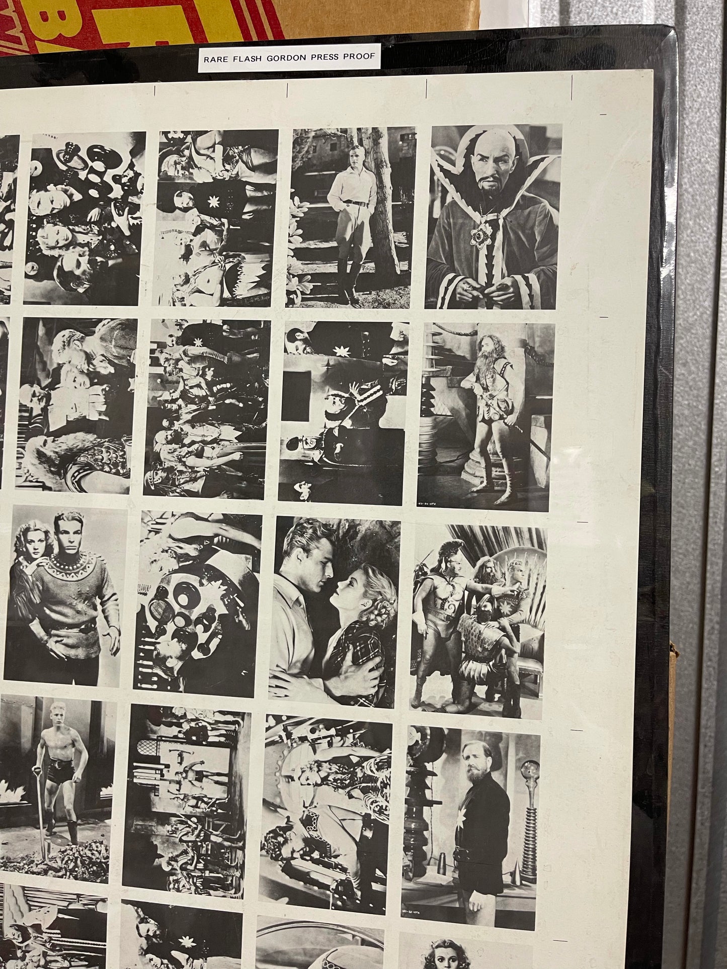 Flash Gordon rare press proof uncut cards sheet 1990s