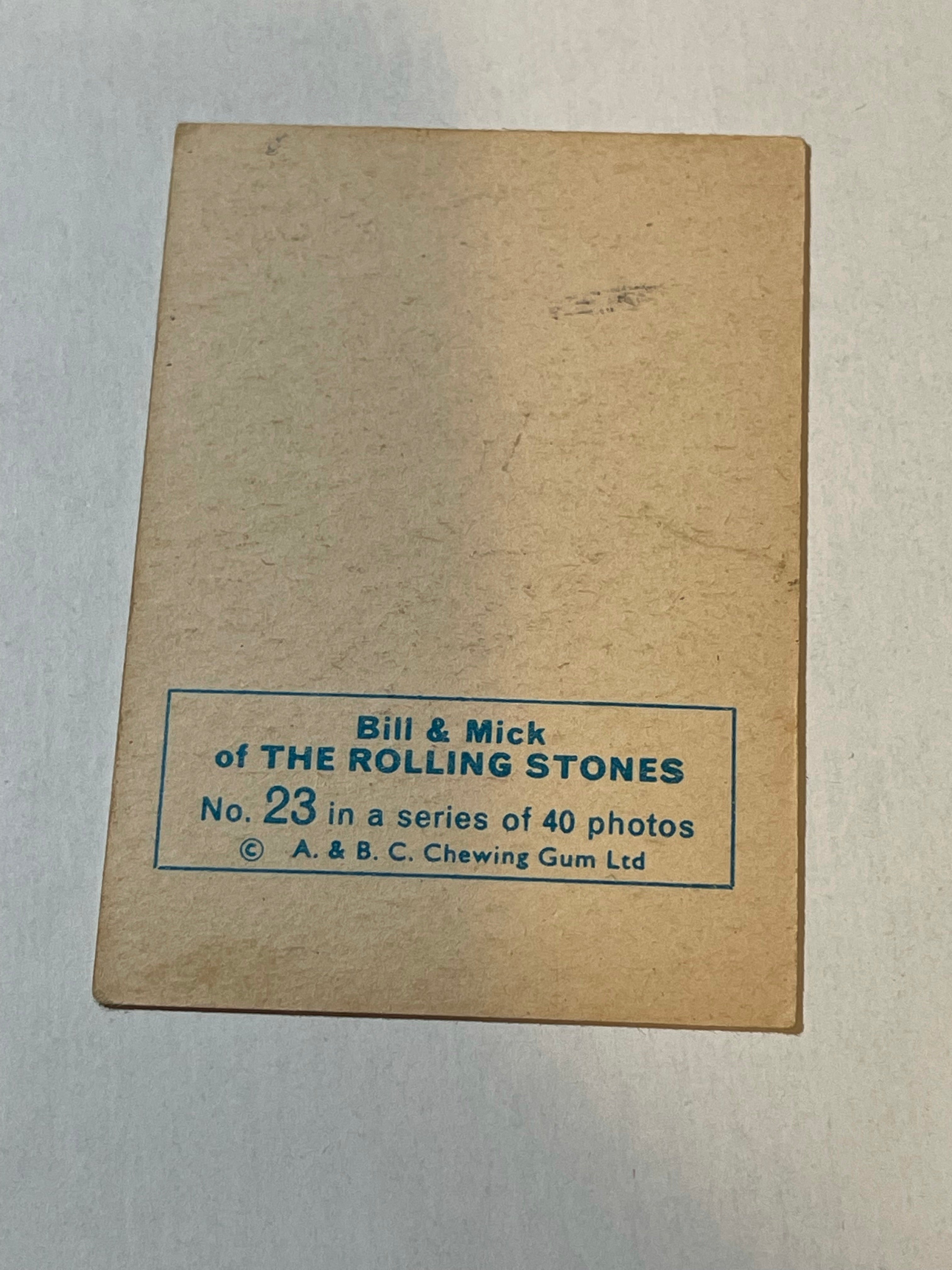 The Rolling Stones rare ABC vintage card 1969