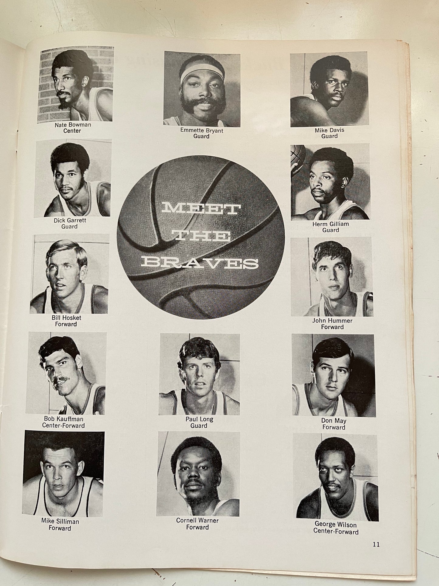 Buffalo Braves vs Milwaukee Bucks rare Inaugural basketball game program 1970