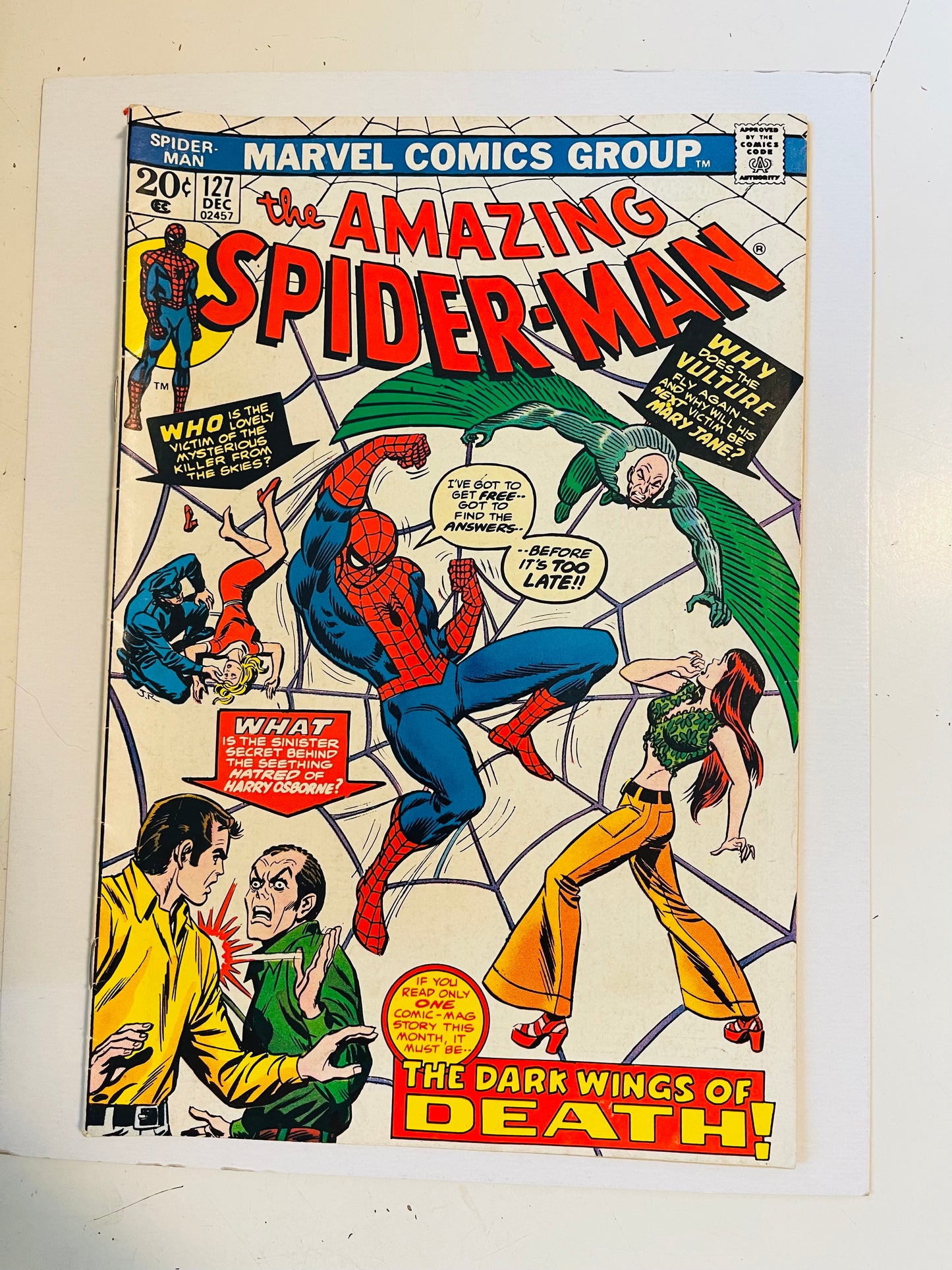 Amazing Spider-Man #127 Vf condition comic 1973