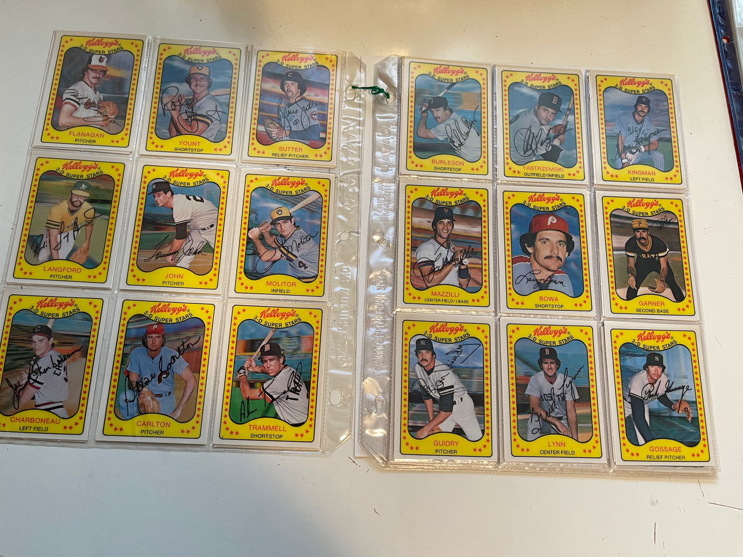 1981 Kellogg’s baseball 3D cards set