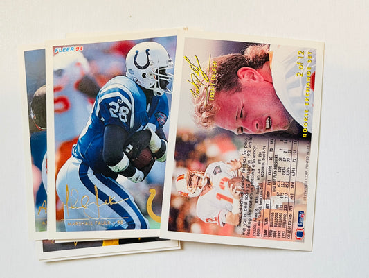 1994 Fleer Football rookies exchange insert cards set